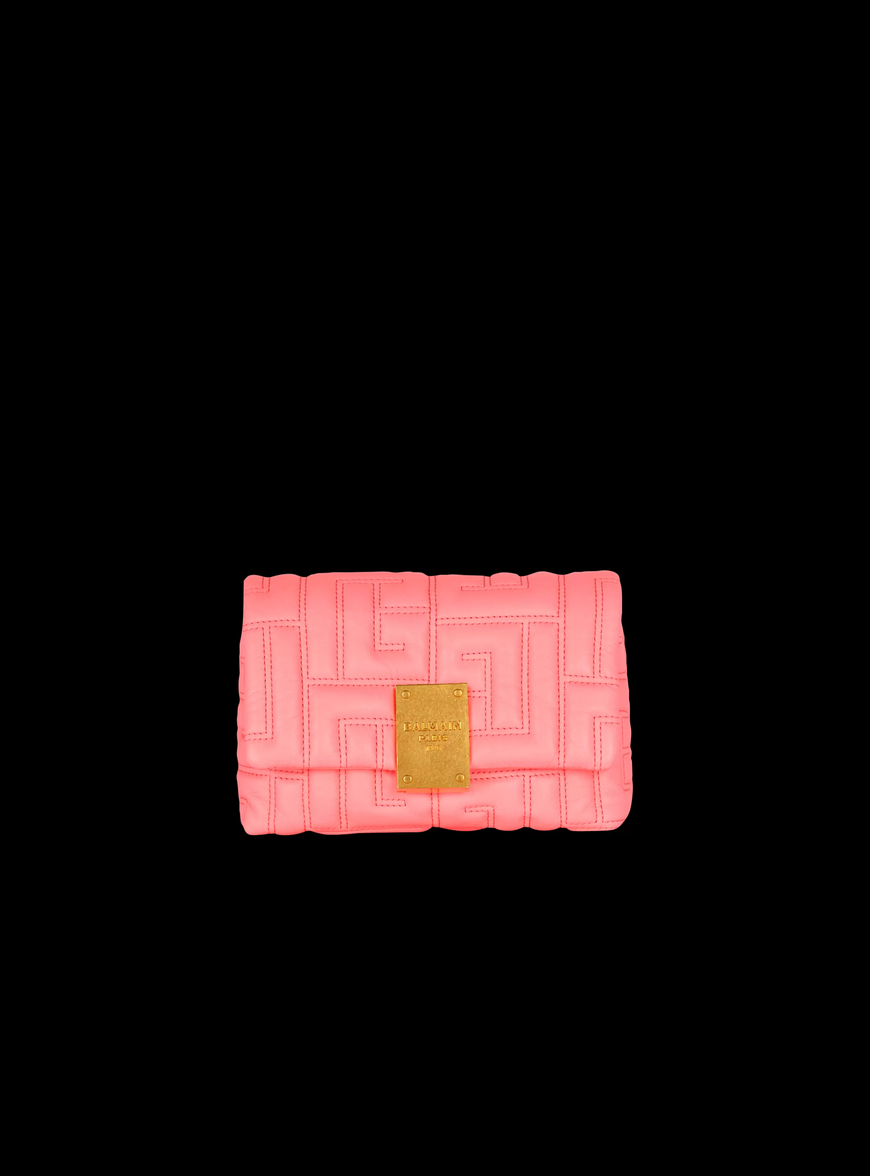 Balmain Borse A Spalla | Borse A Tracolla-1945 Soft Quilted Leather Mini Bag pink