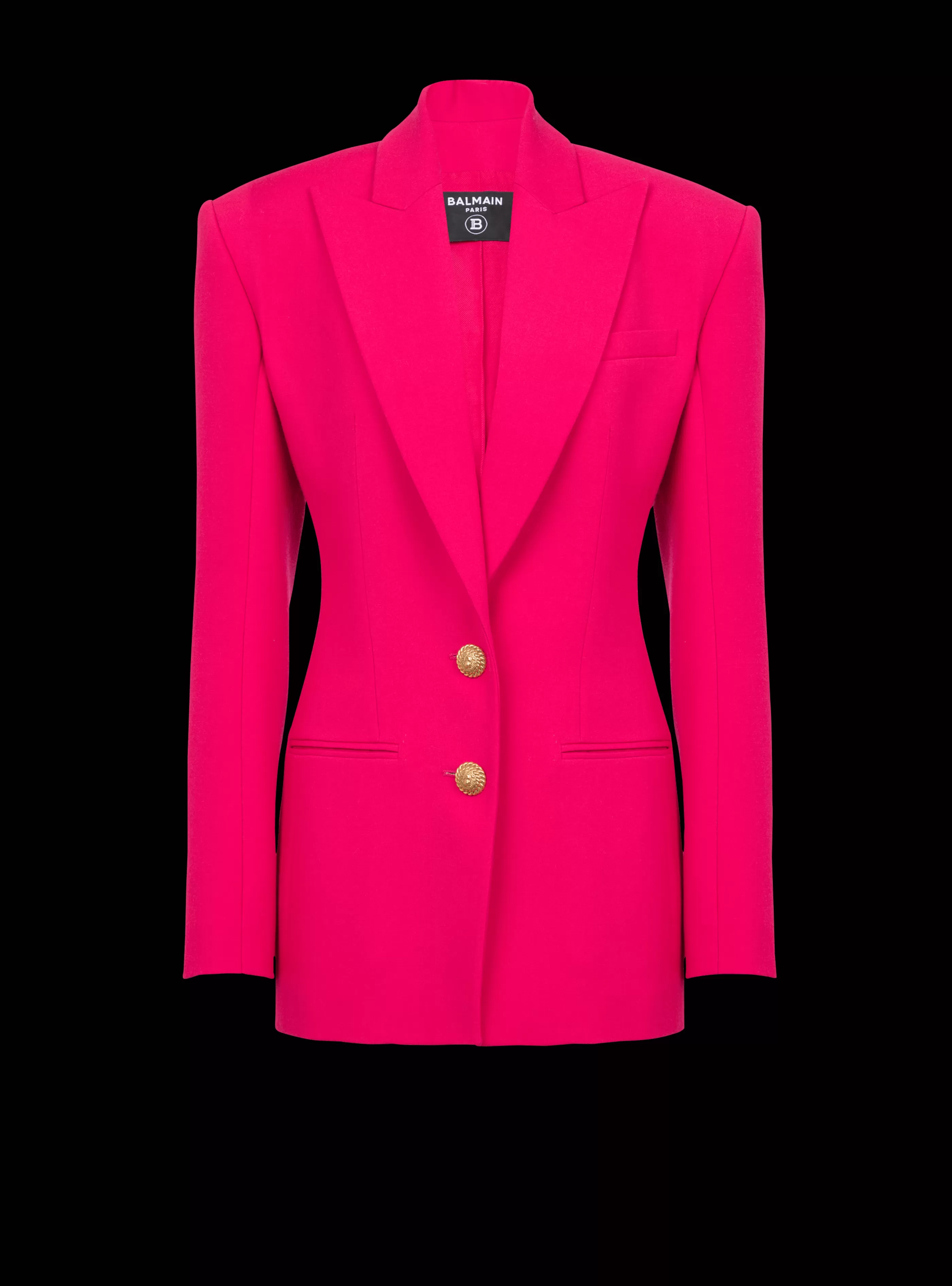 Balmain Giacche E Blazer-2-button Cinched-waist Jacket pink