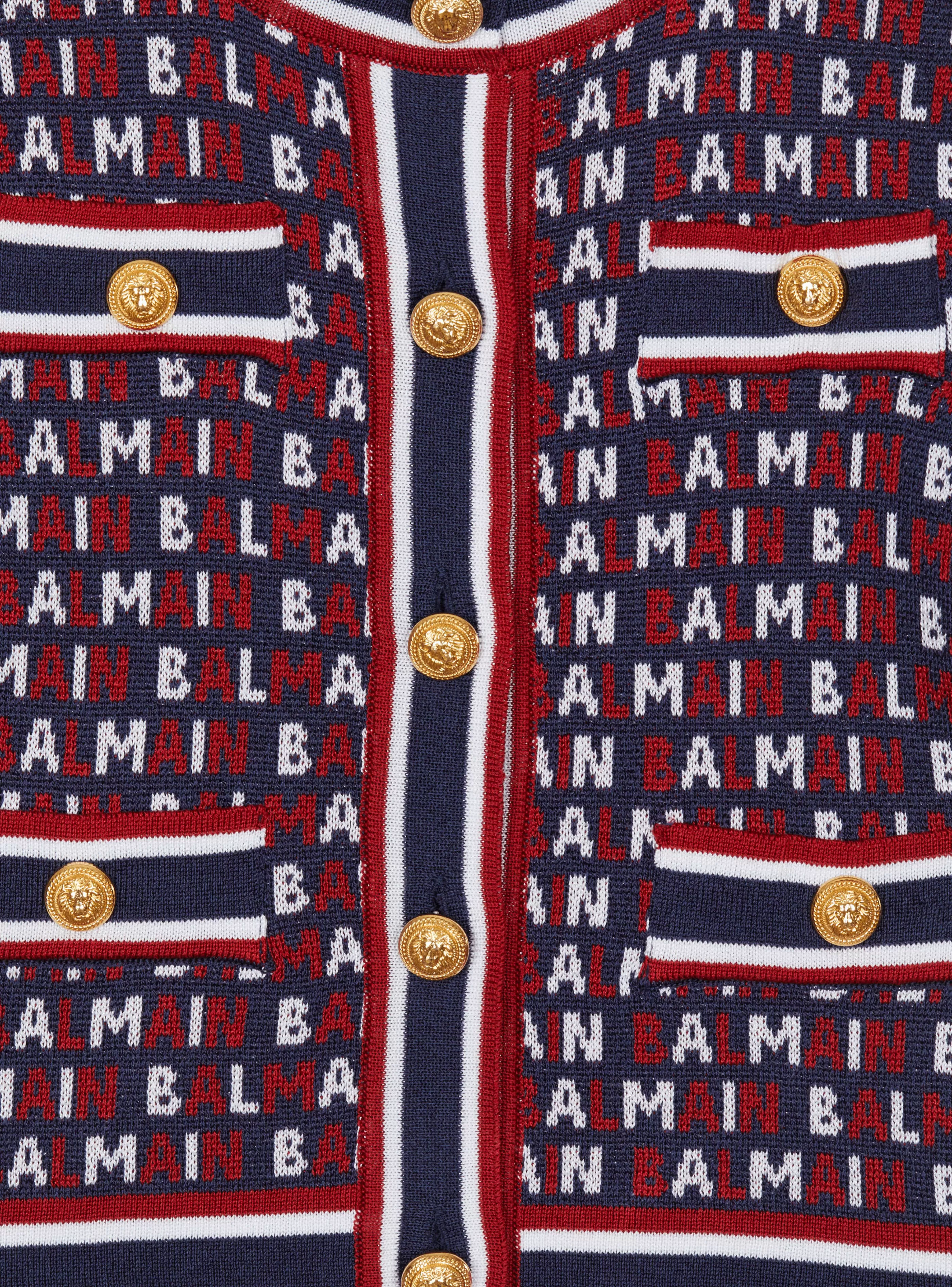 Balmain Bambina (4-10 Anni)- Knit Cardigan navy