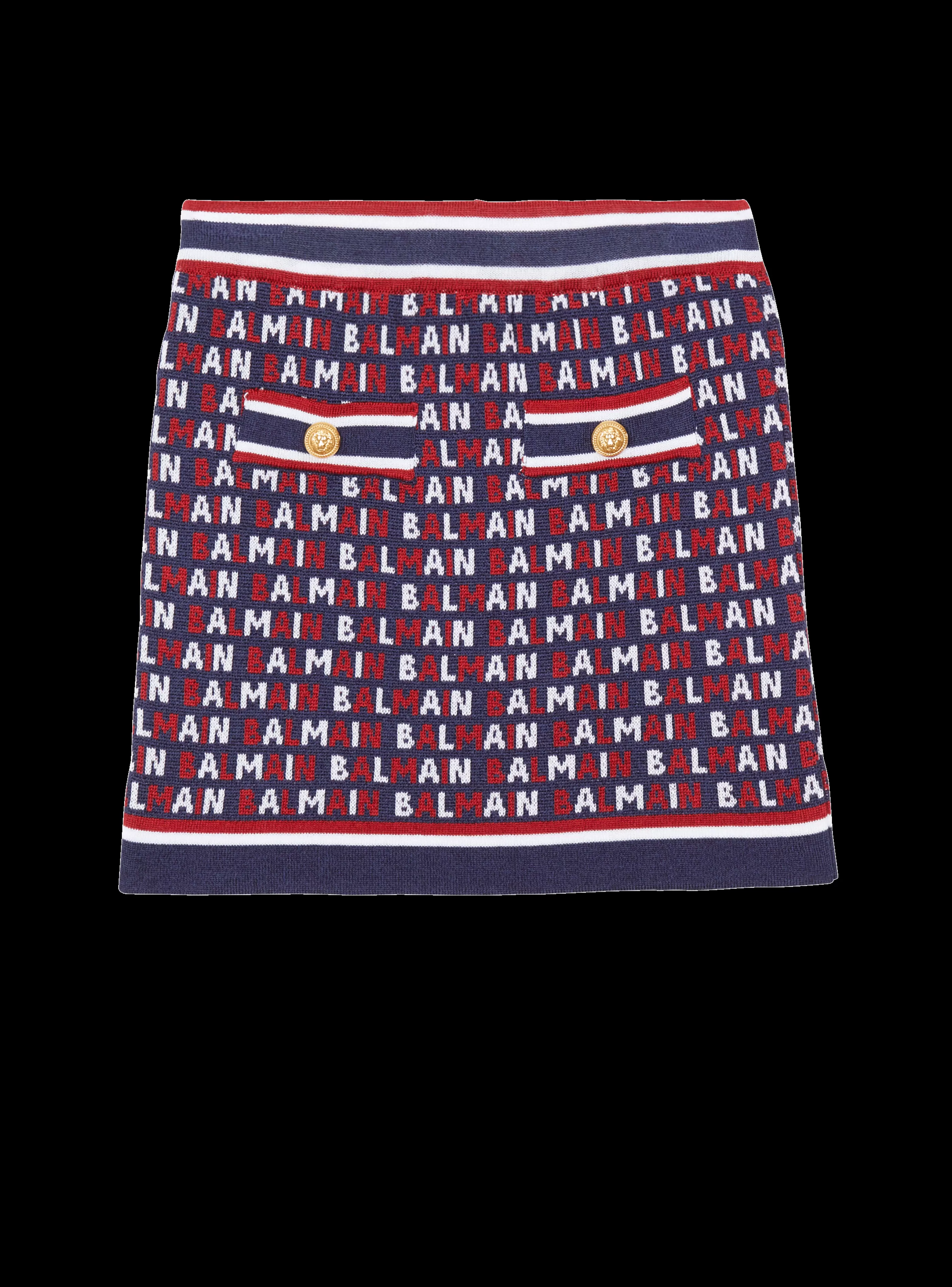 Balmain Bambina (4-10 Anni)- Knit Skirt navy