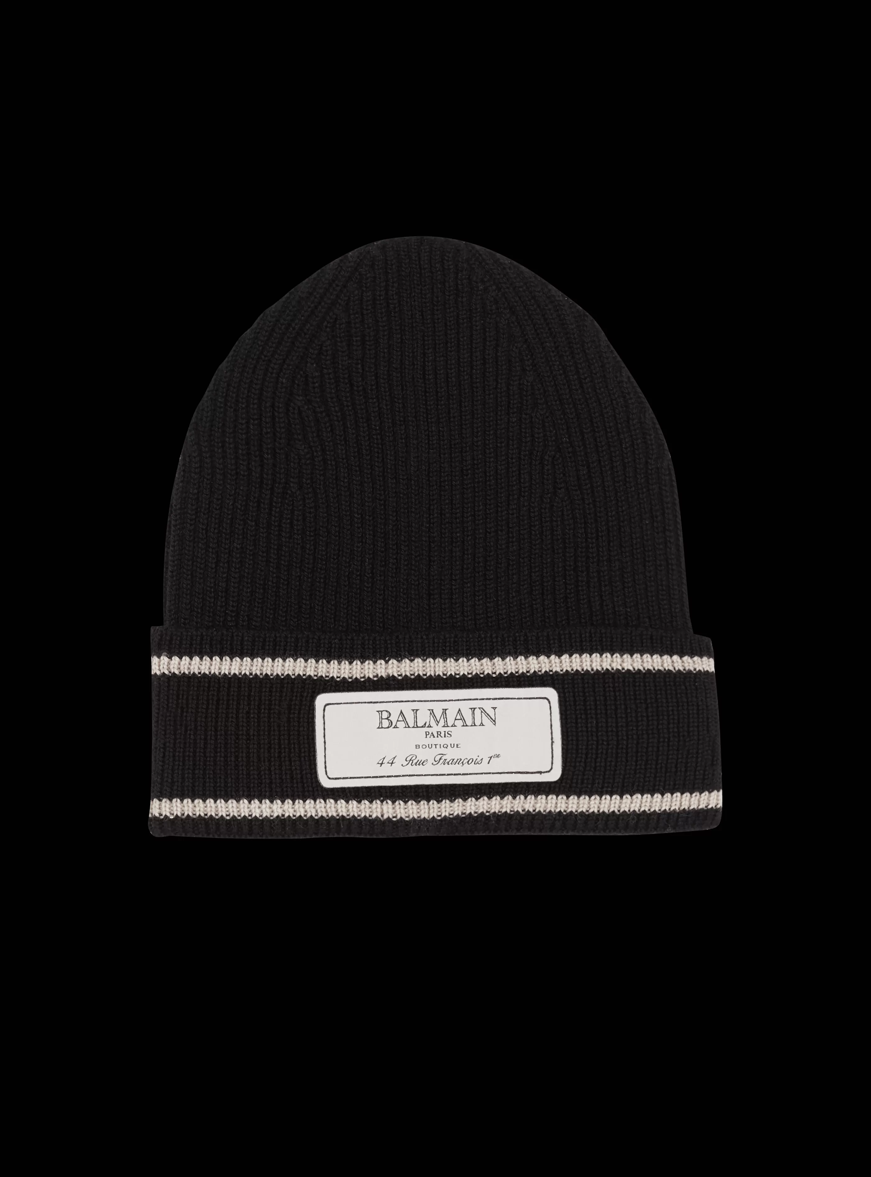 Balmain Cappelli- Label Beanie black