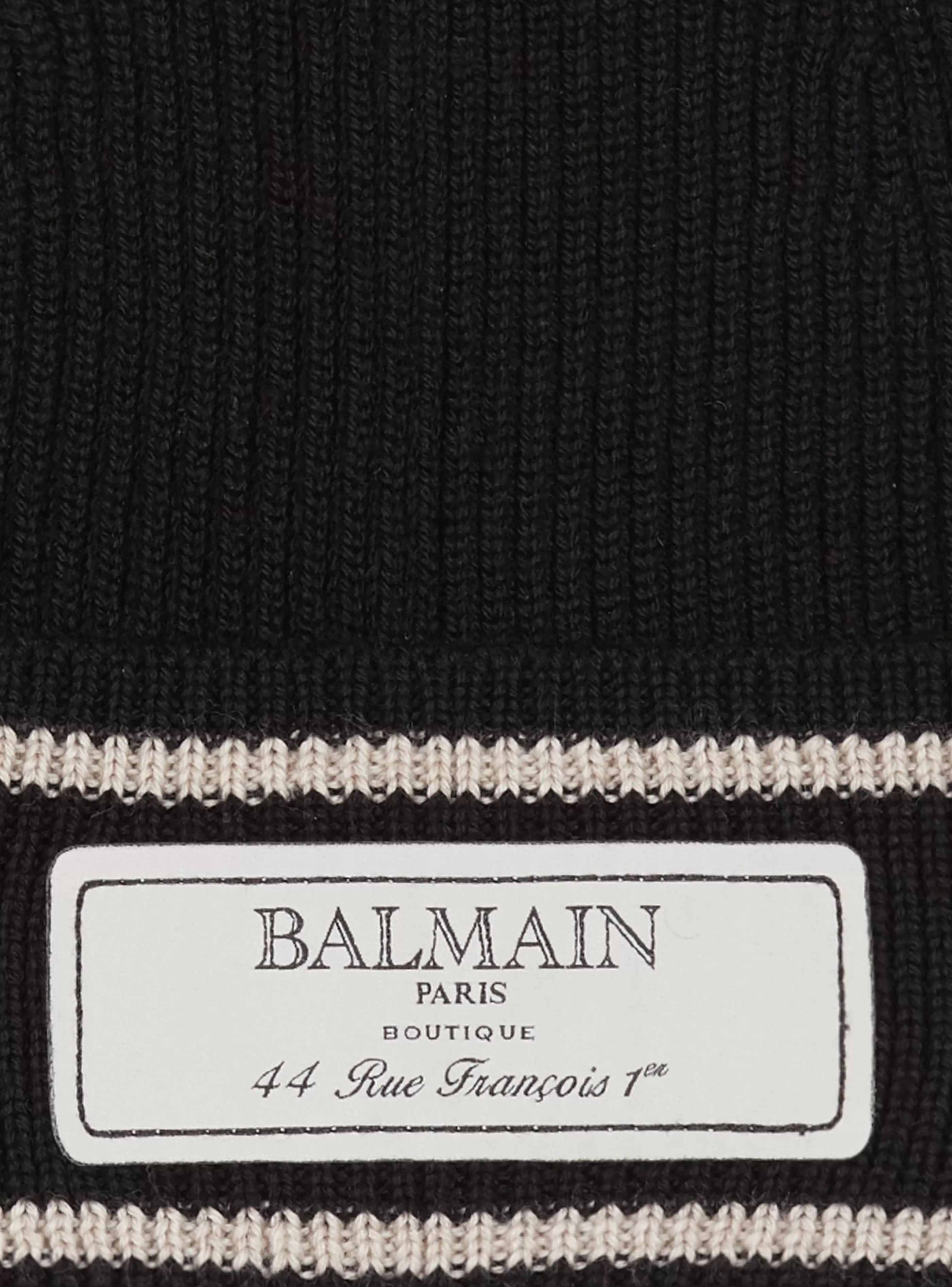 Balmain Cappelli- Label Beanie black