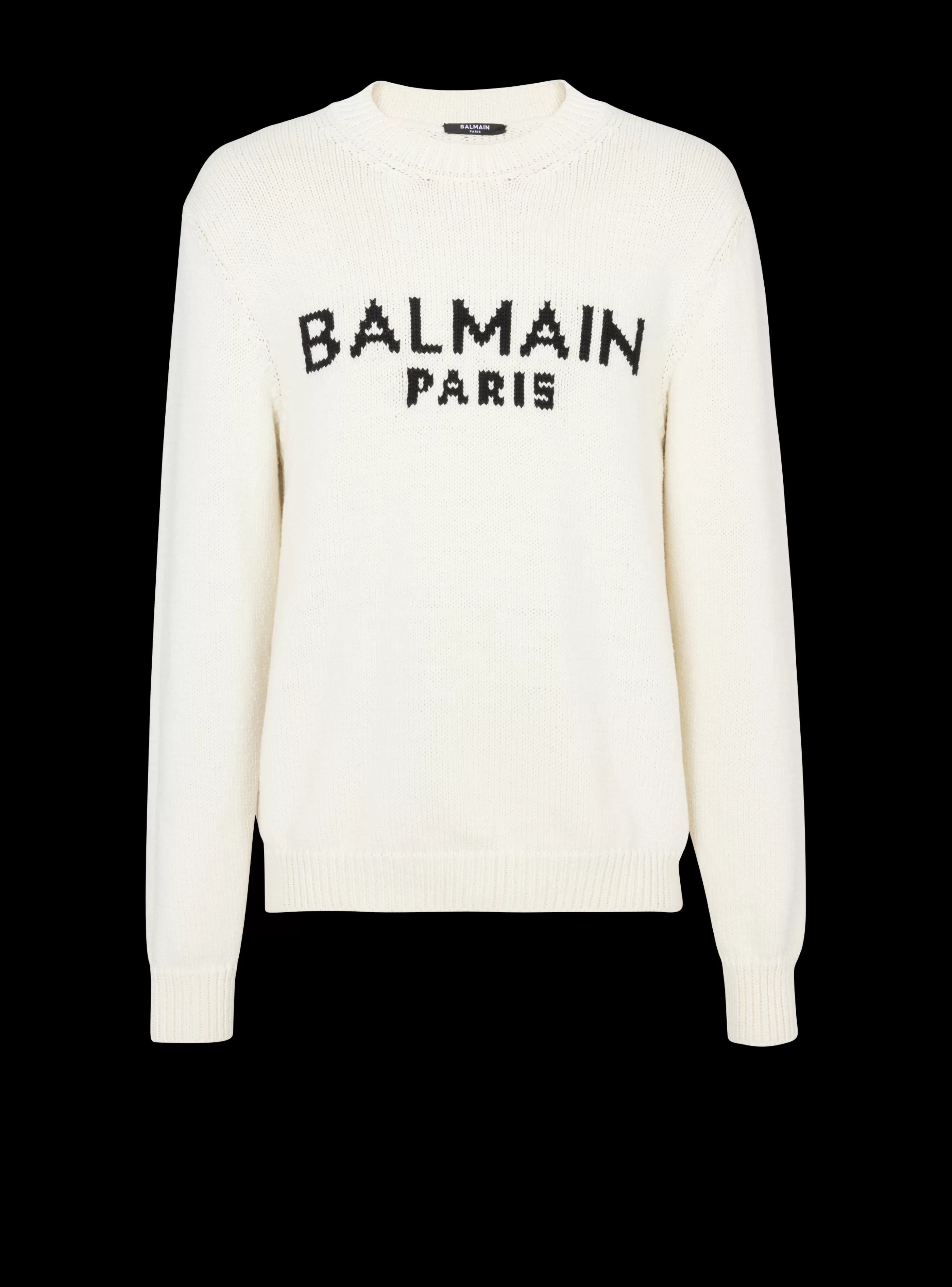 Balmain Maglieria- Merino Knit Jumper beige