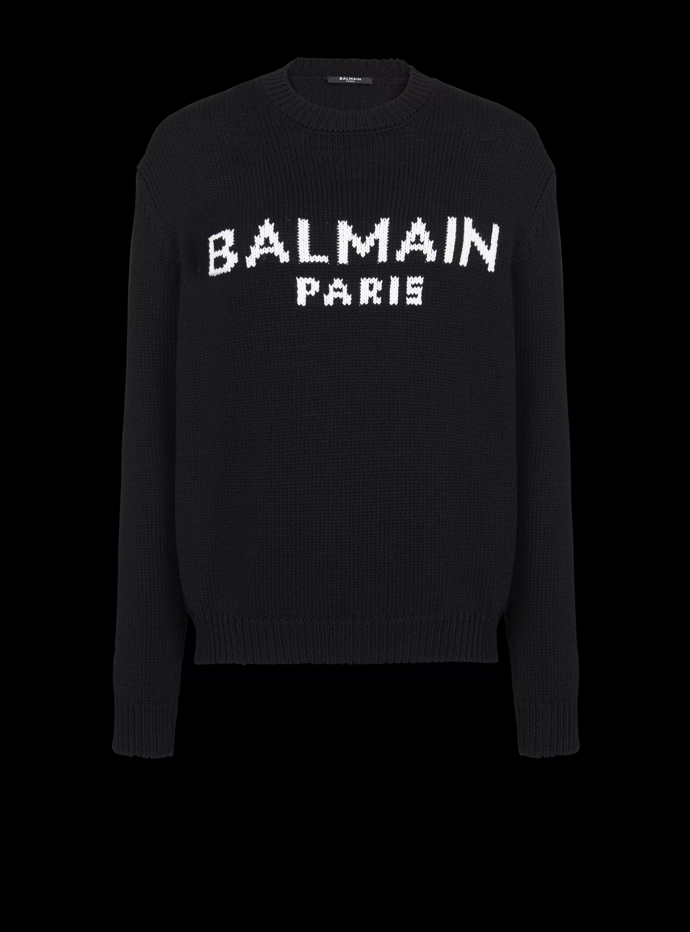 Balmain Maglieria- Merino Wool Jumper black