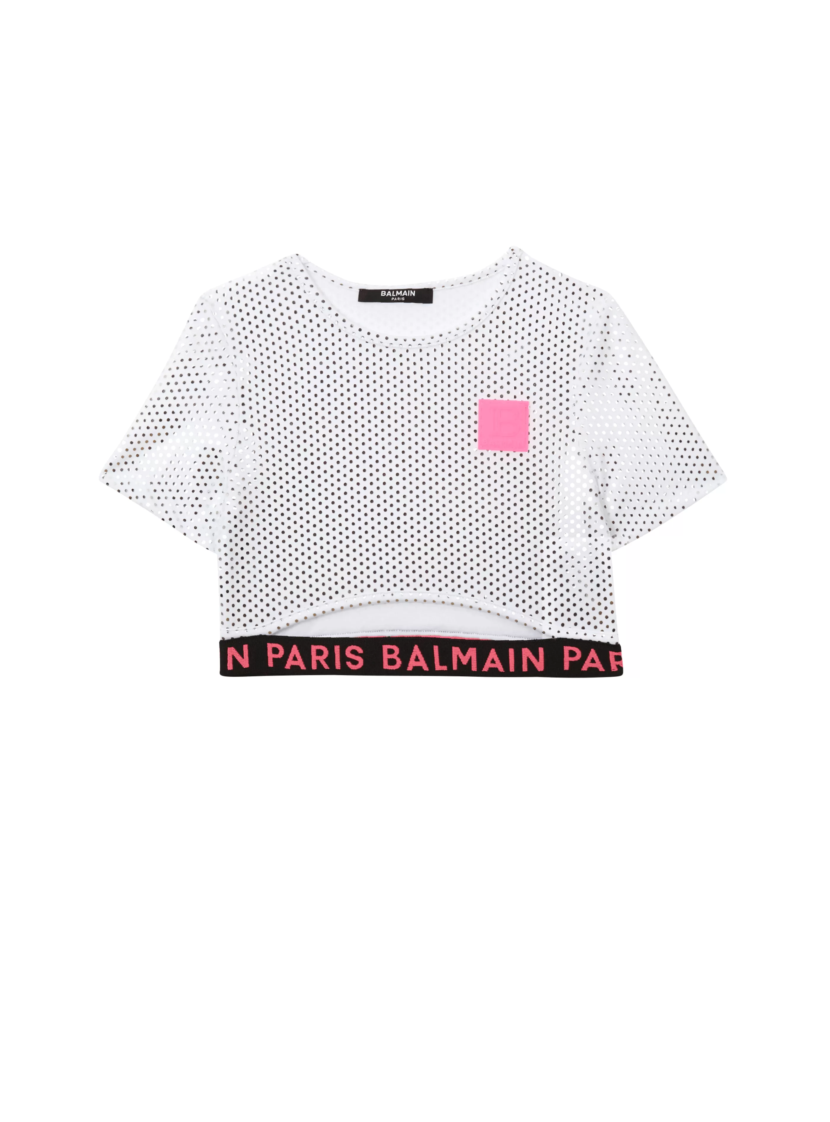 Balmain Bambina (4-10 Anni)- Metal T-shirt white