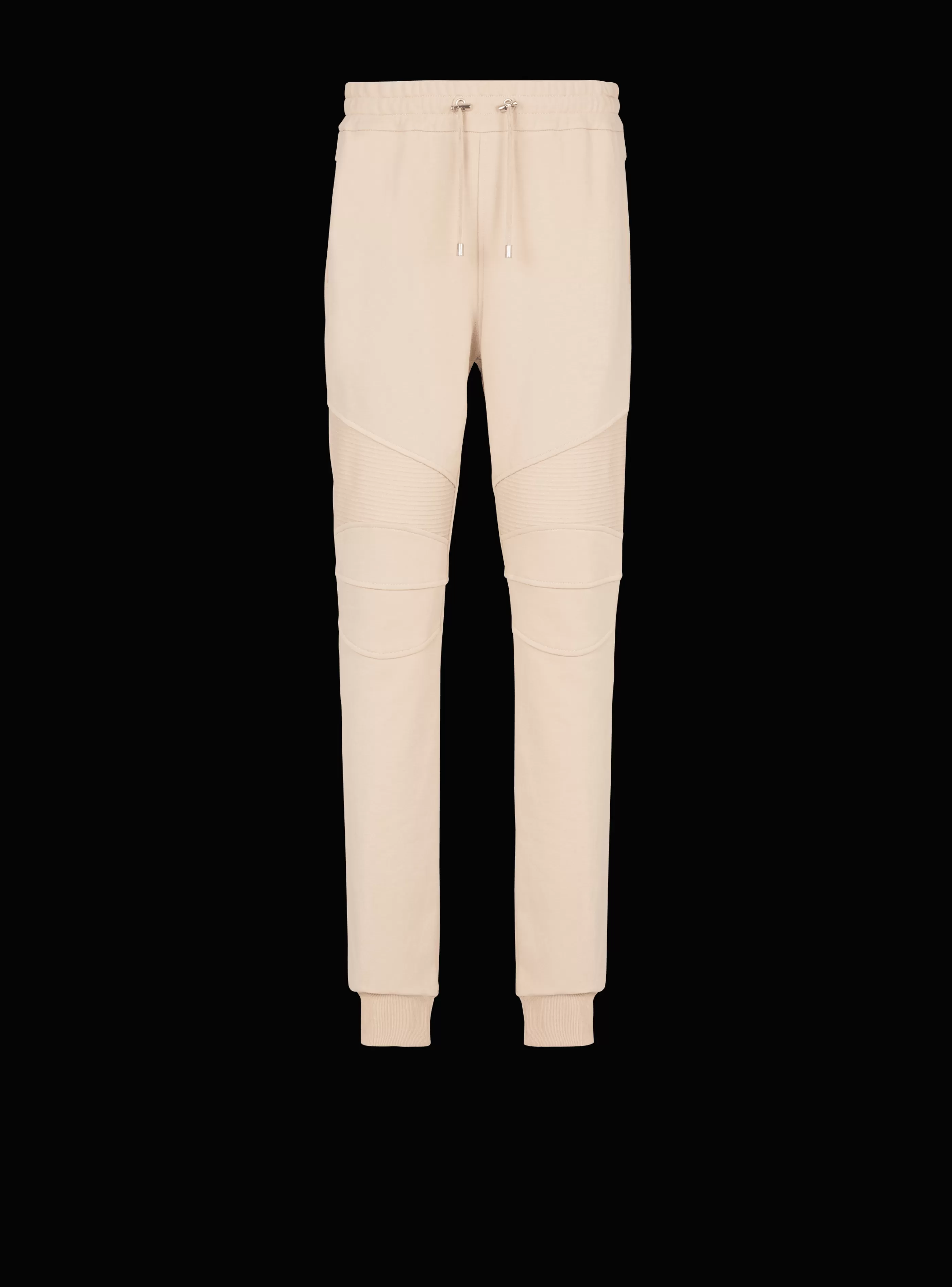 Balmain Abbigliamento Sportivo | Pantaloni E Pantaloncini- Paris Flocked Joggers beige