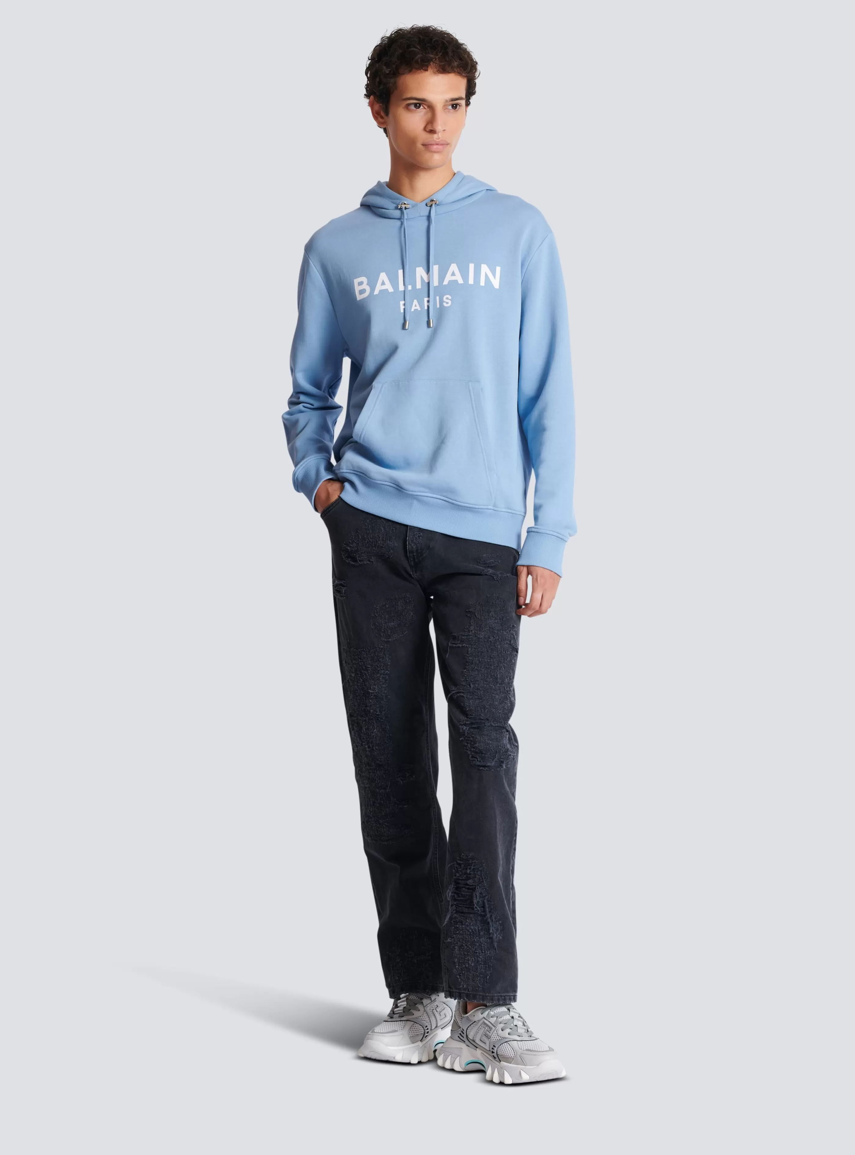 Balmain Abbigliamento Sportivo | Felpe- Paris Hoodie blue