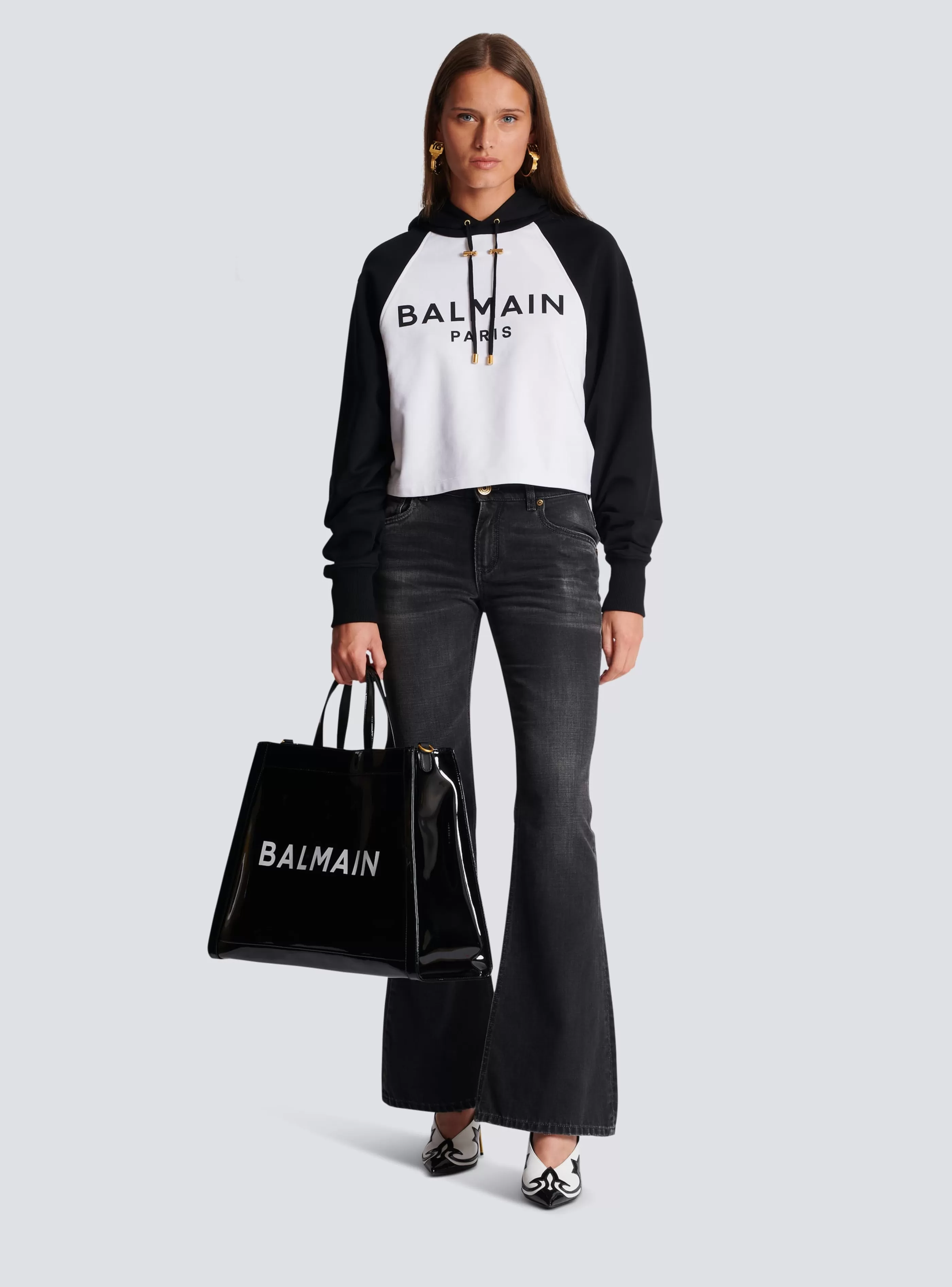 Balmain Felpe- Paris Hoodie black