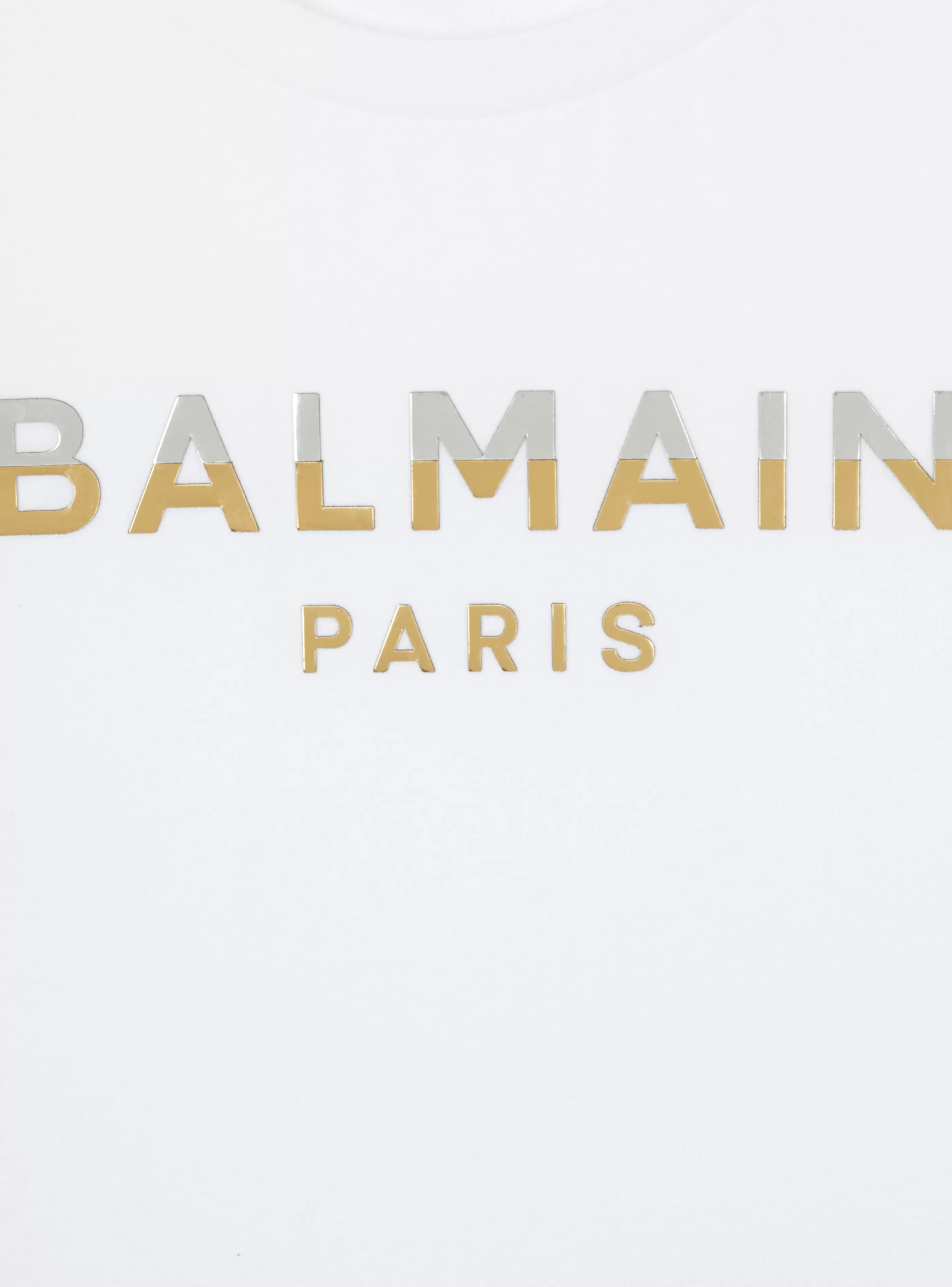 Balmain Bambino (4-10 Anni) | Bambina (4-10 Anni)- Paris Metal T-shirt white