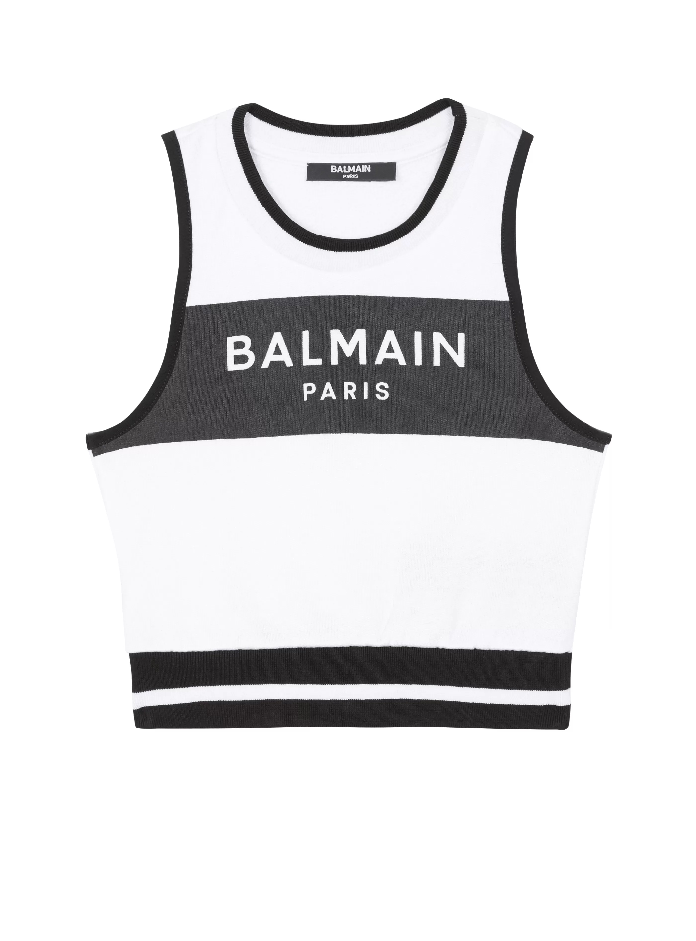 Balmain Bambina (4-10 Anni)- Paris Sweater white