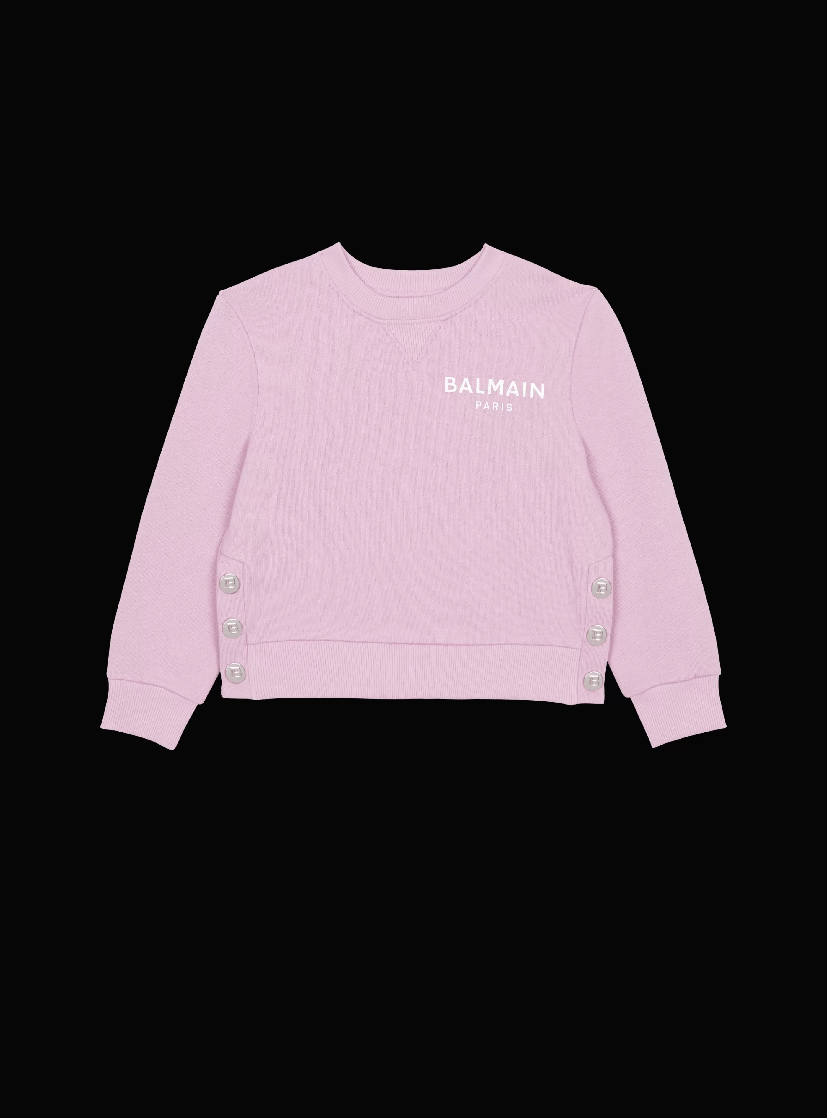 Balmain Bambina (4-10 Anni)- Paris Sweatshirt purple