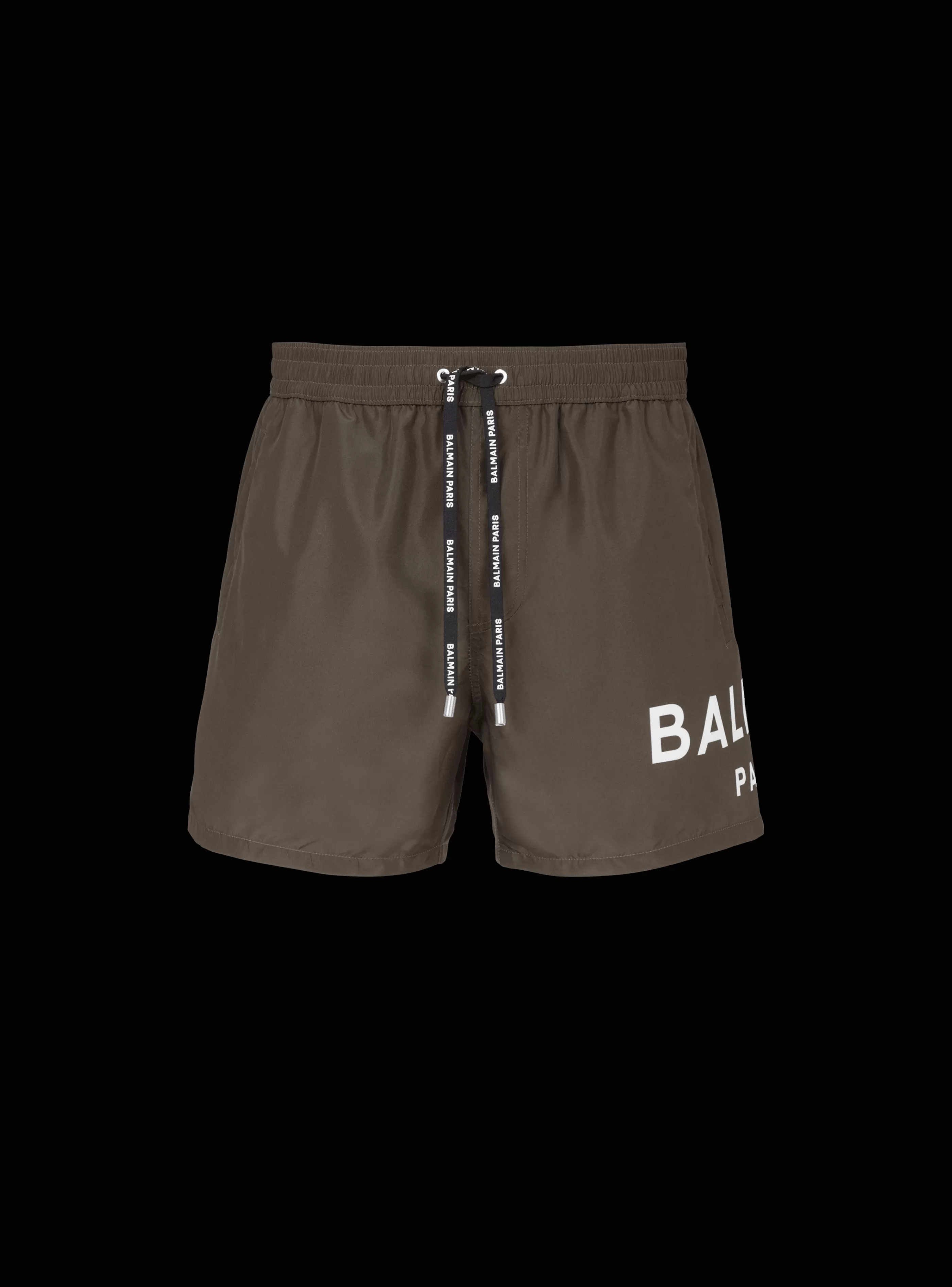 Balmain Costumi Da Bagno- Paris Swim Shorts khaki