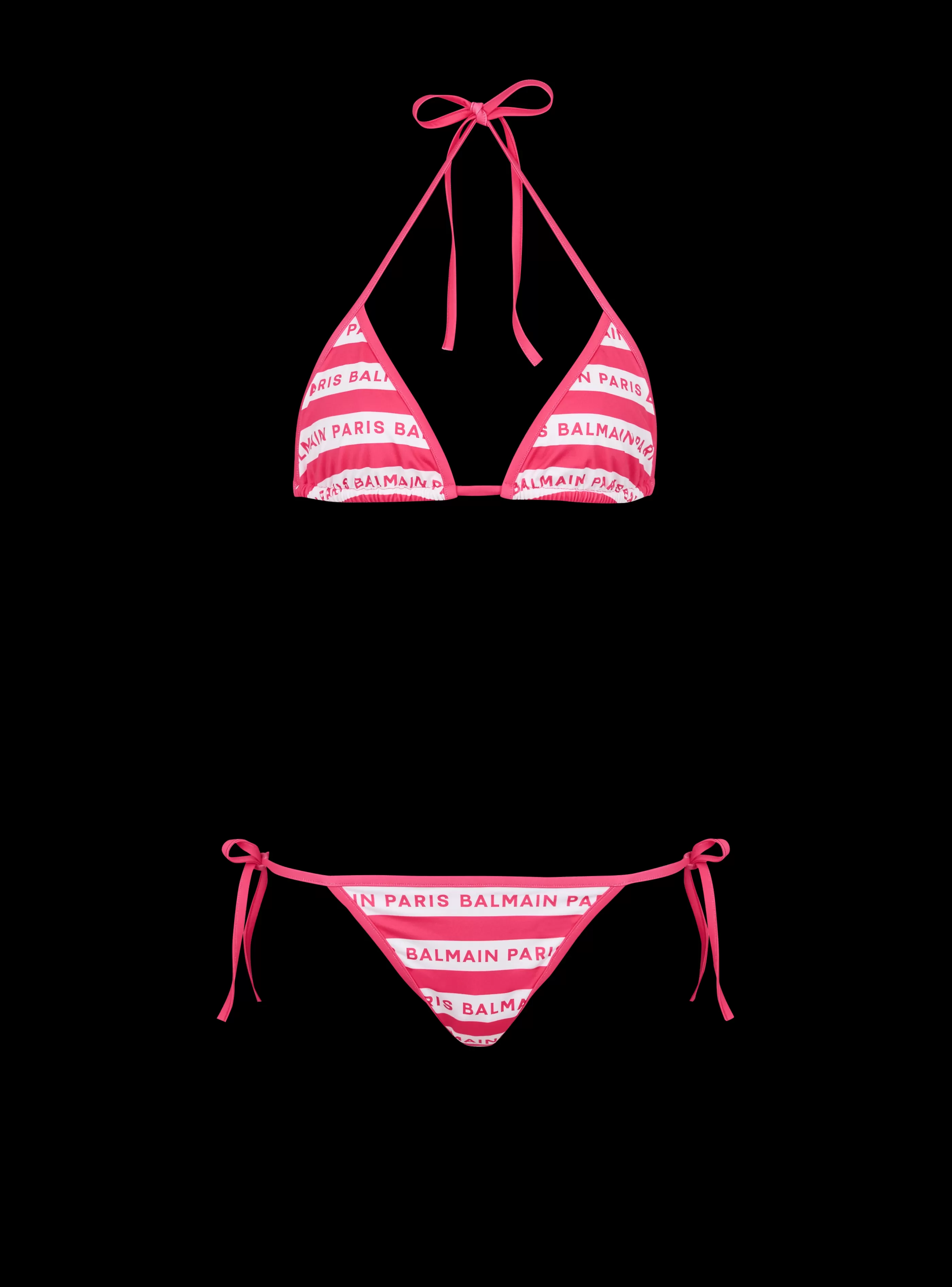 Balmain Costumi Da Bagno- Paris Triangle Bikini pink