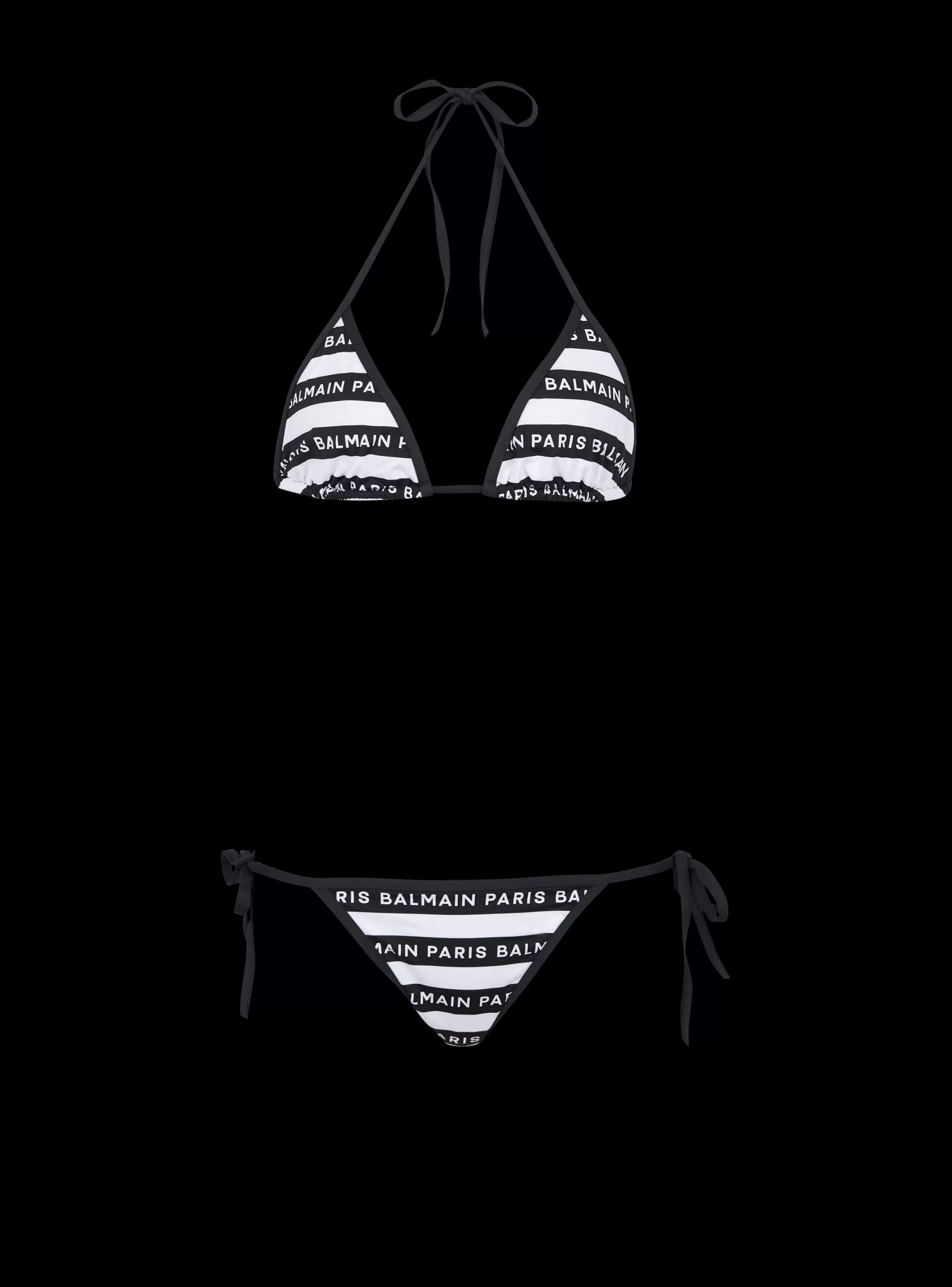 Balmain Costumi Da Bagno- Paris Triangle Bikini white