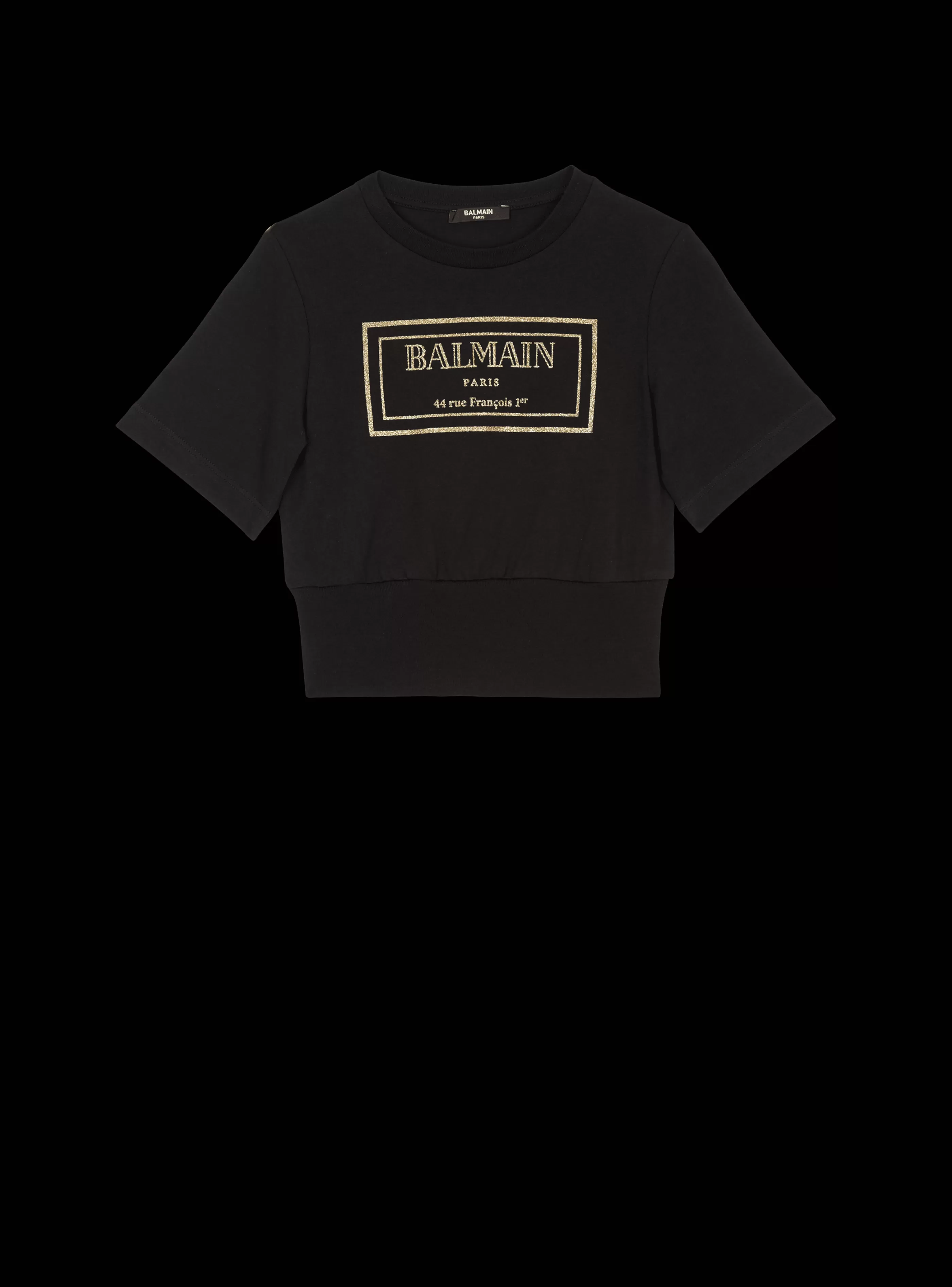 Balmain Bambina (4-10 Anni)- Paris T-shirt black