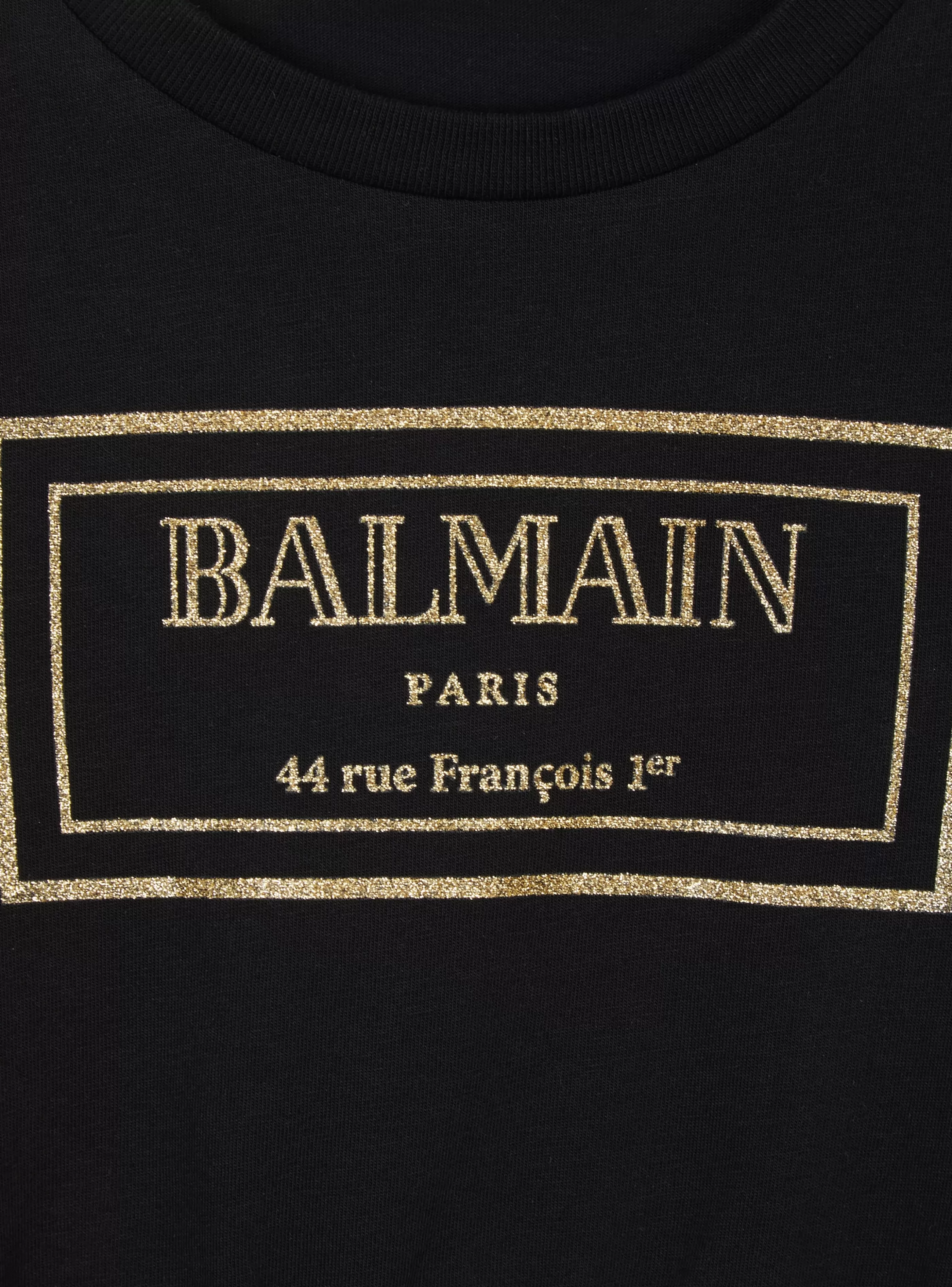 Balmain Bambina (4-10 Anni)- Paris T-shirt black