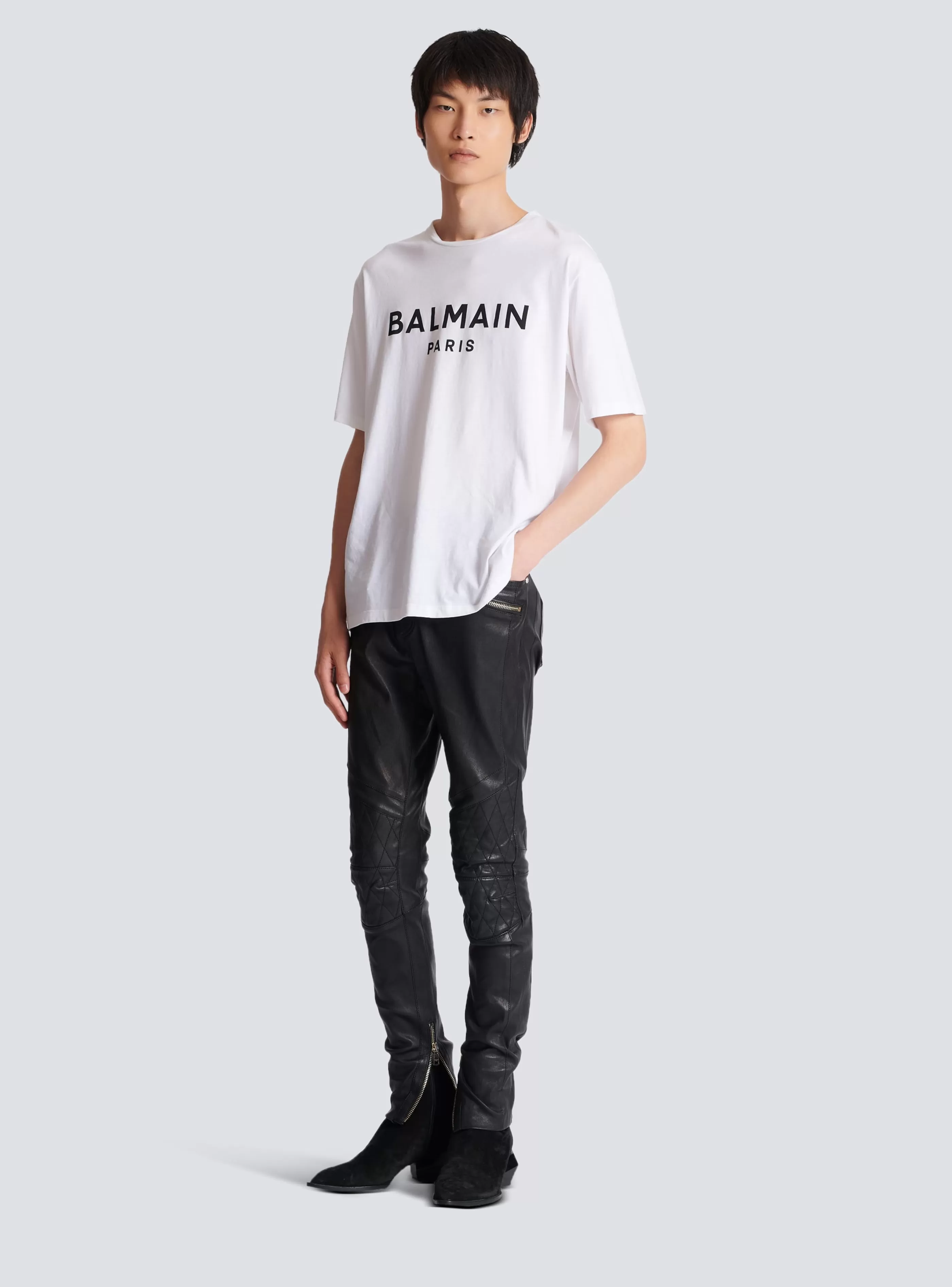 Balmain Abbigliamento Sportivo | T-Shirts- Paris T-shirt white