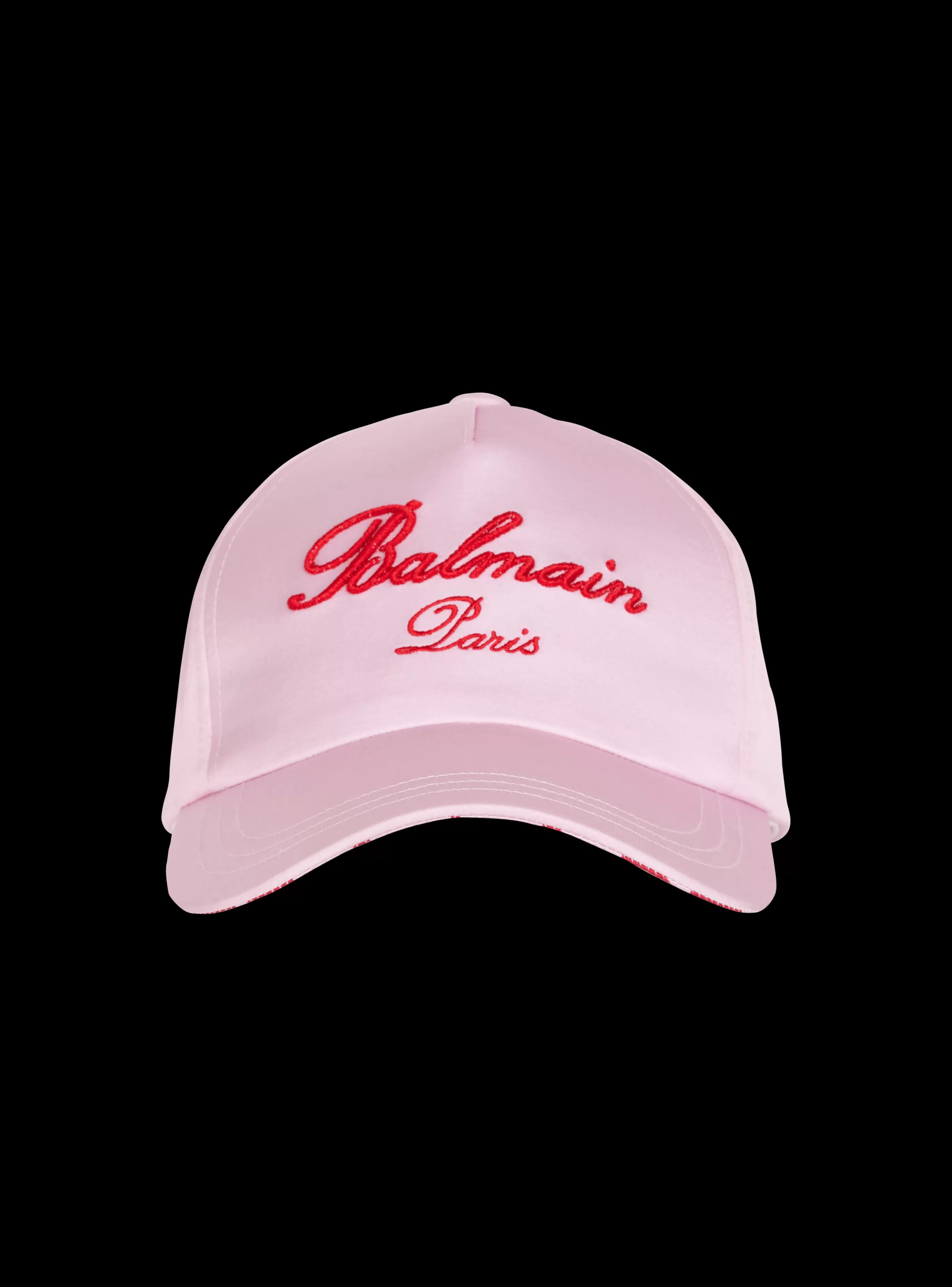 Balmain Cappelli- Signature Embroidered Cap pink