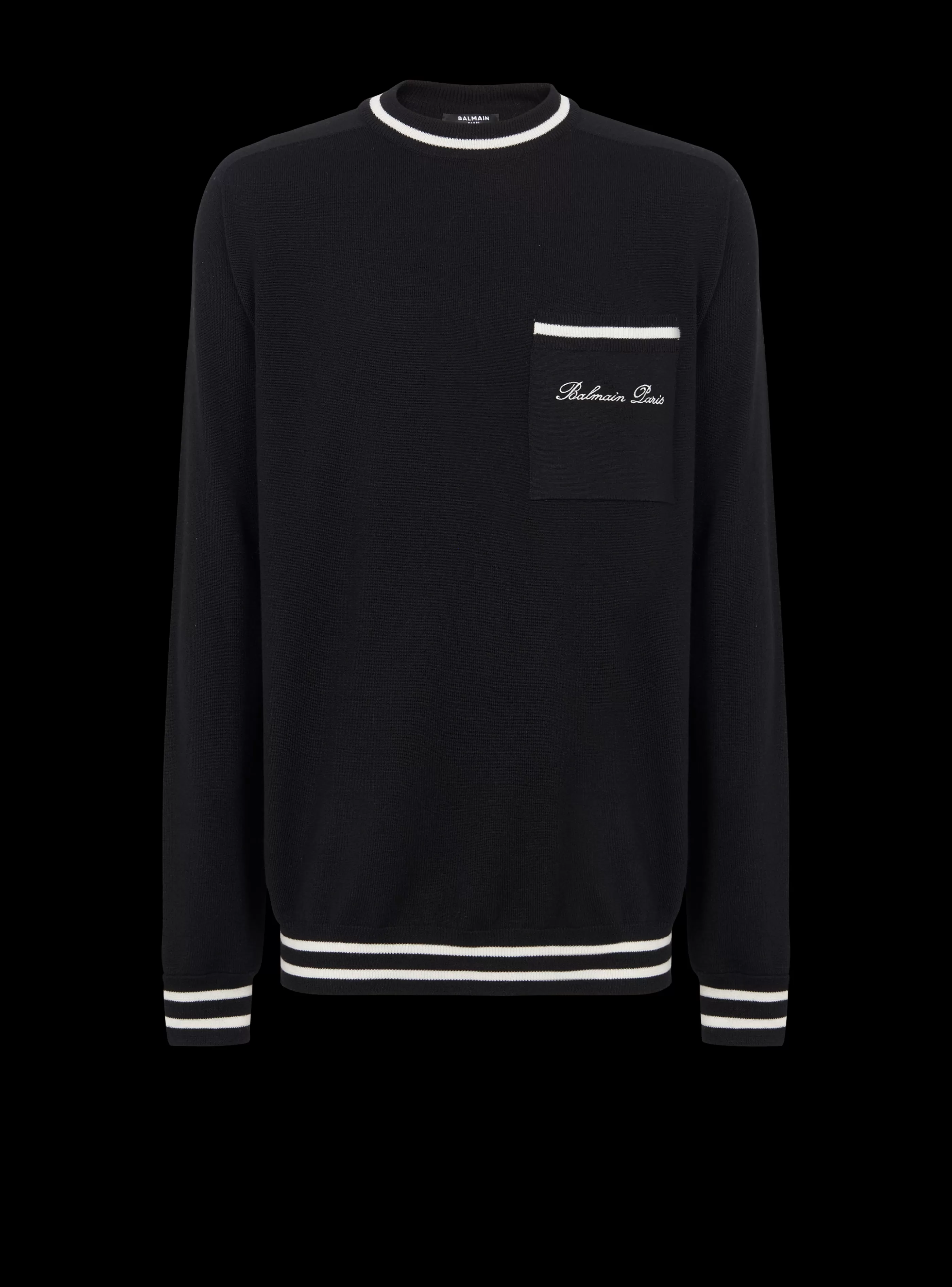 Balmain Maglieria- Signature Jumper black