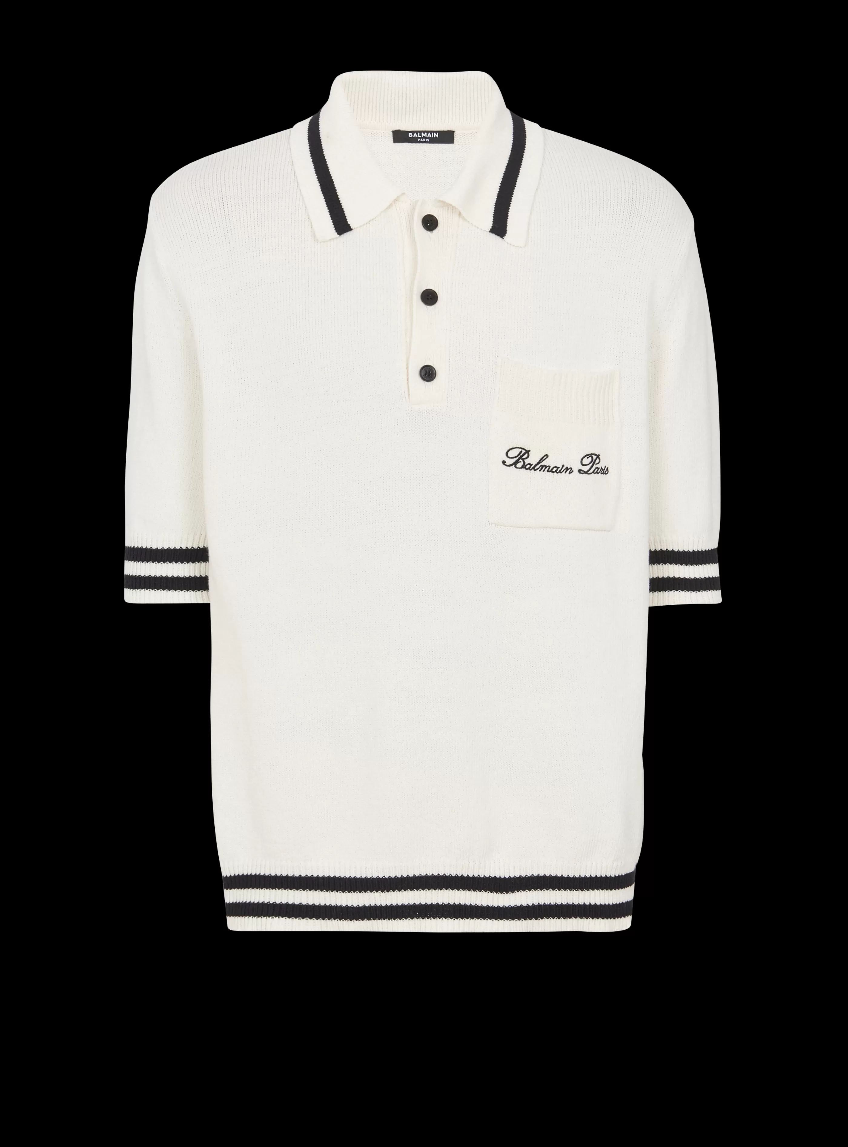 Balmain Camicie E Polo- Signature Polo Shirt white