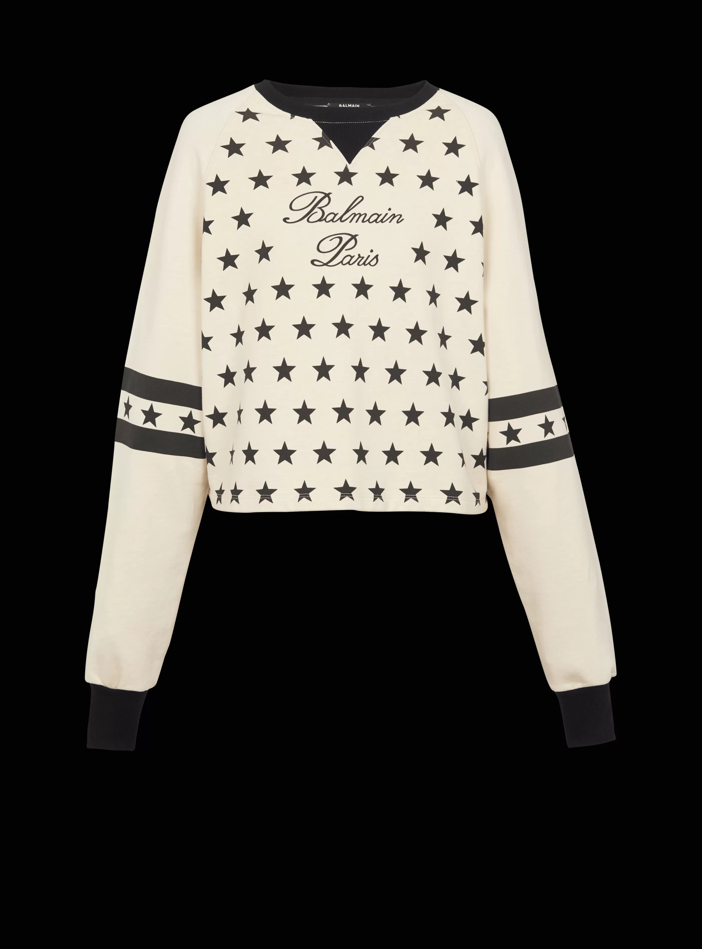 Balmain Felpe- Signature Stars Sweater beige