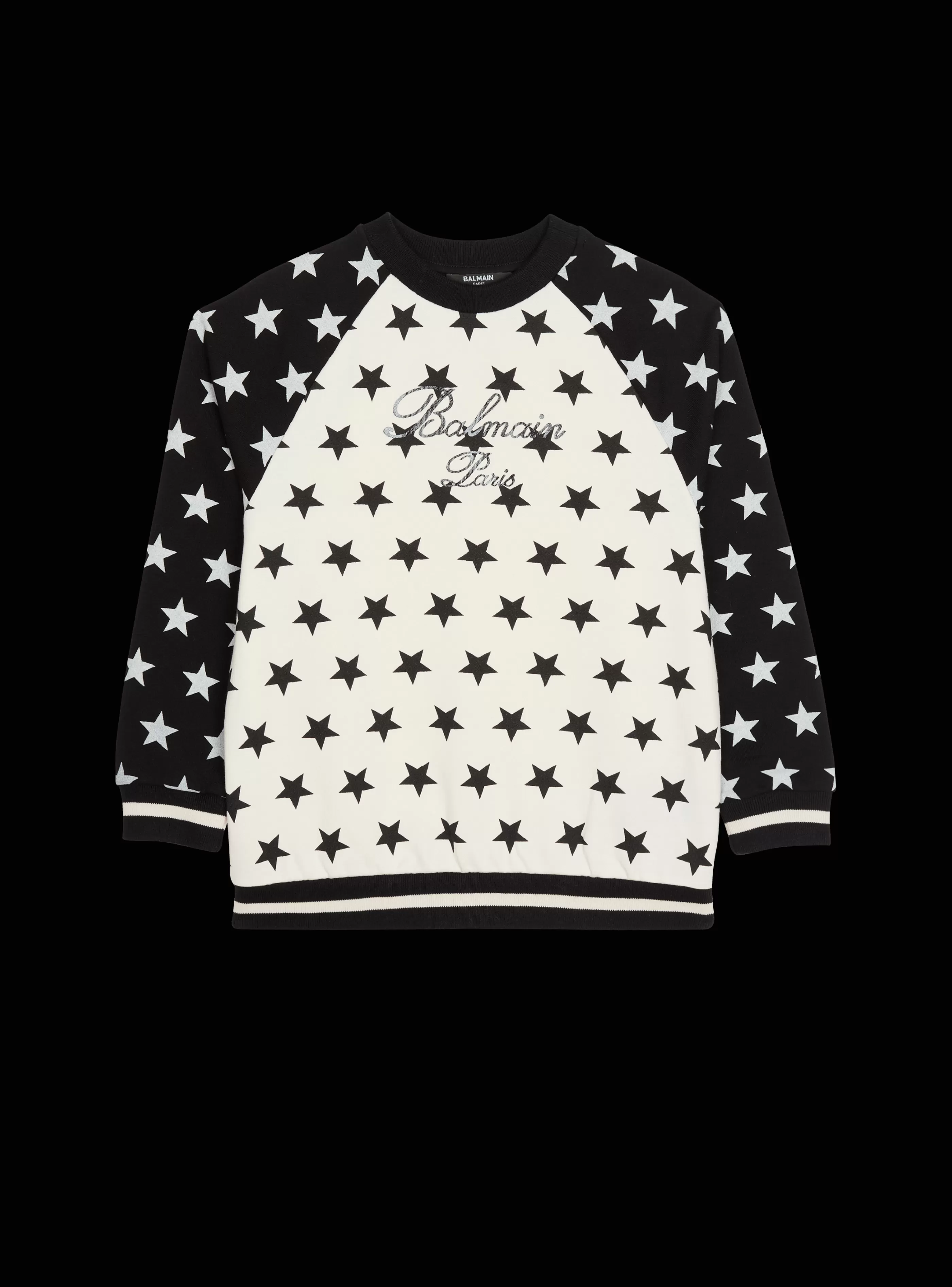 Balmain Bambino (4-10 Anni) | Bambina (4-10 Anni)- Signature Stars Sweater white