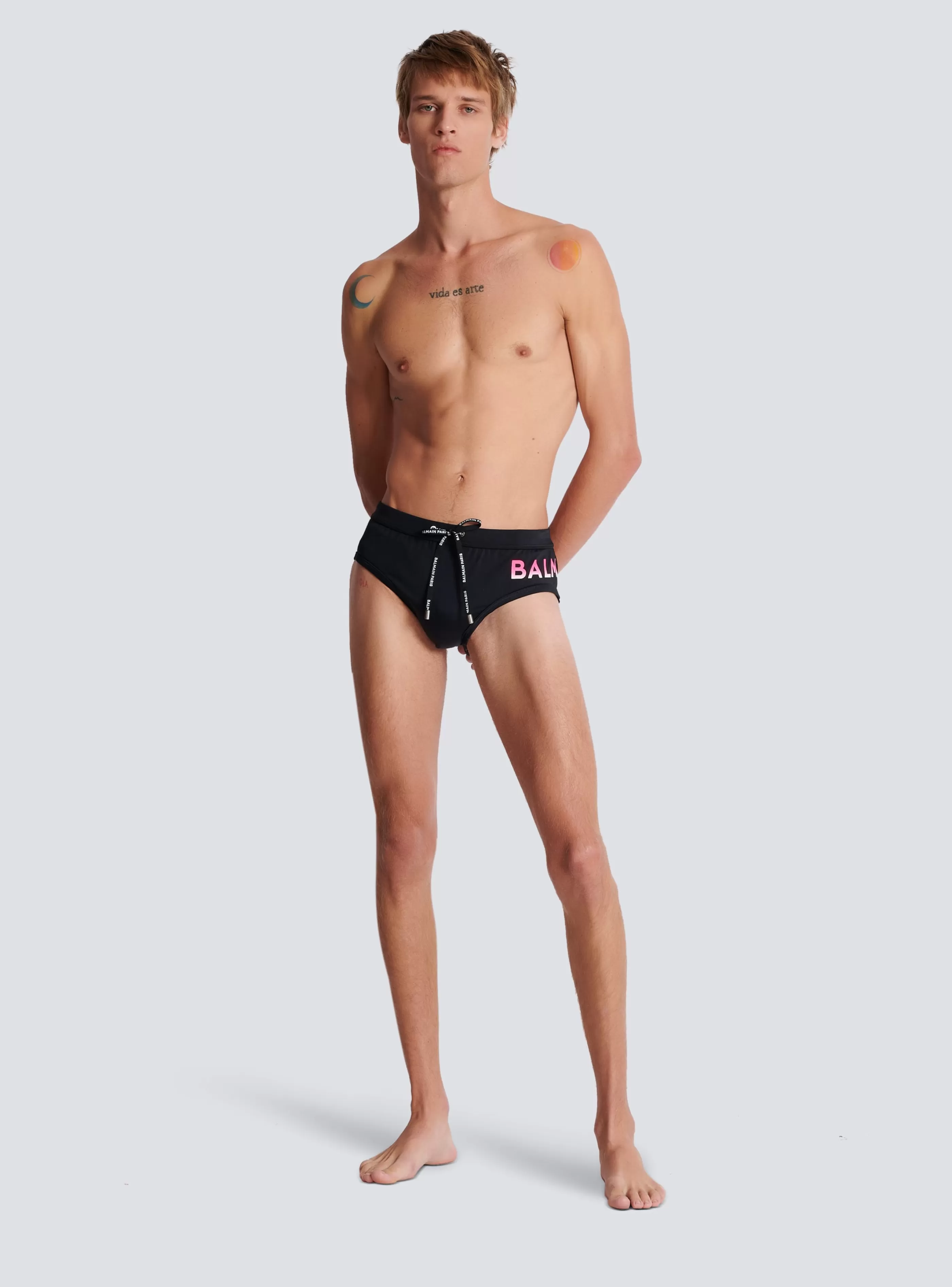 Balmain Costumi Da Bagno- Swim Bottoms black