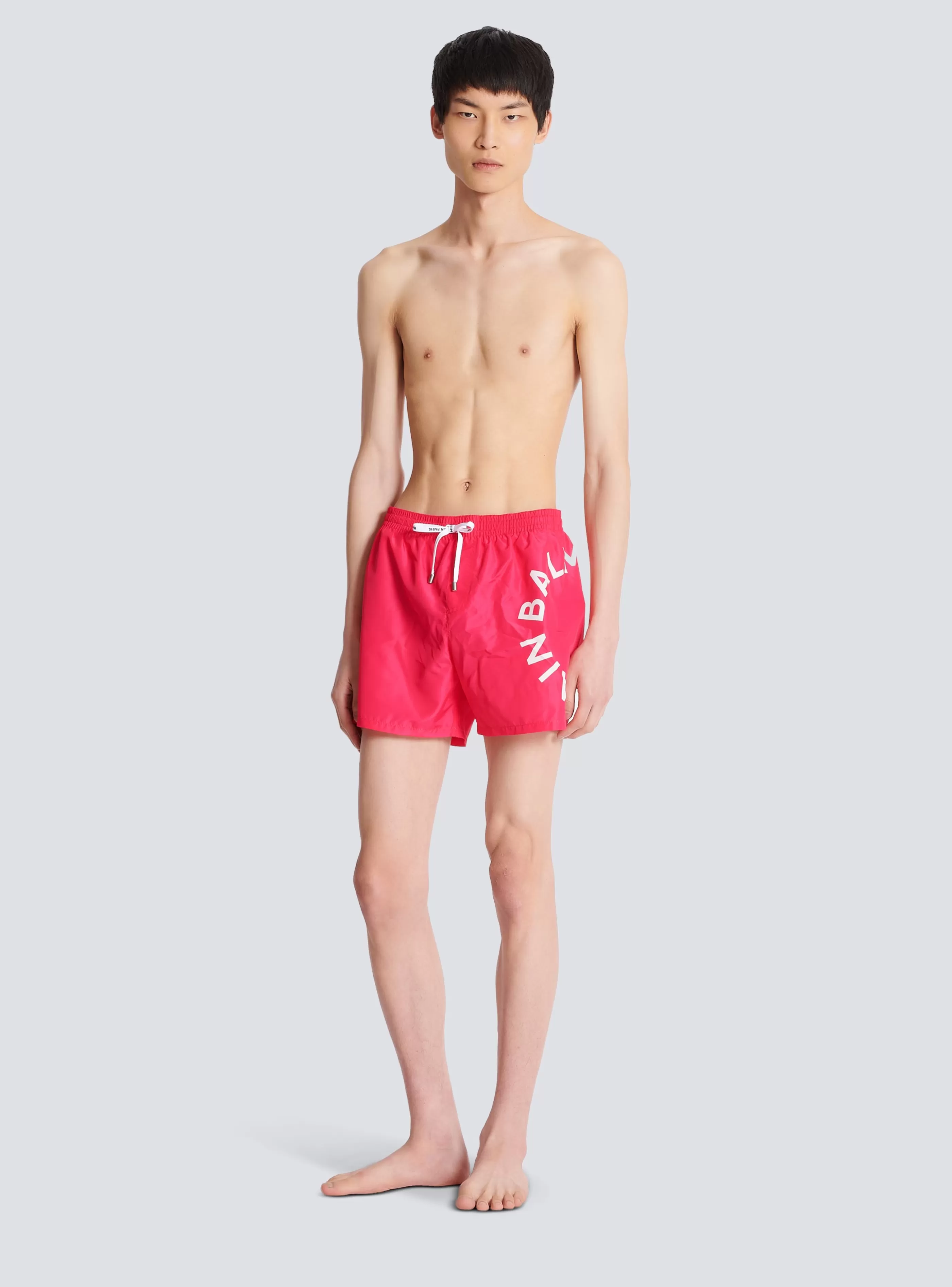 Balmain Costumi Da Bagno- Swim Shorts pink