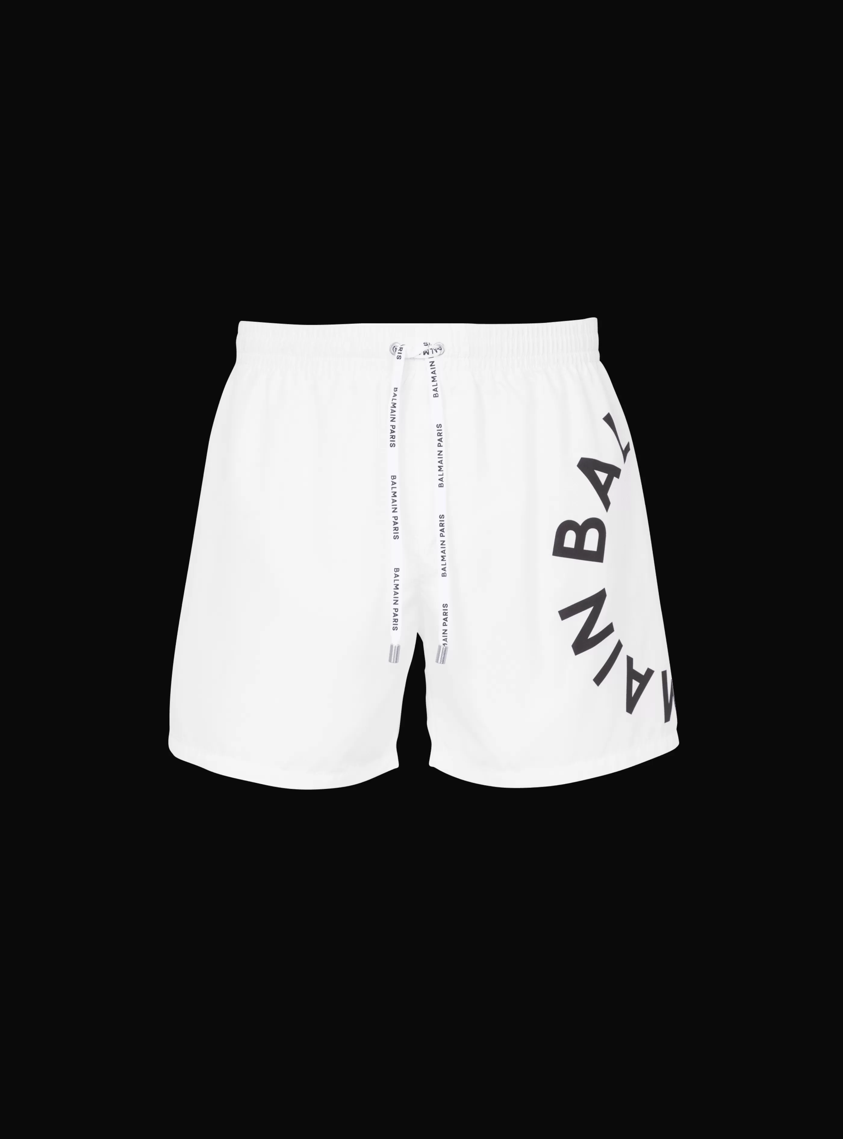 Balmain Costumi Da Bagno- Swim Shorts white