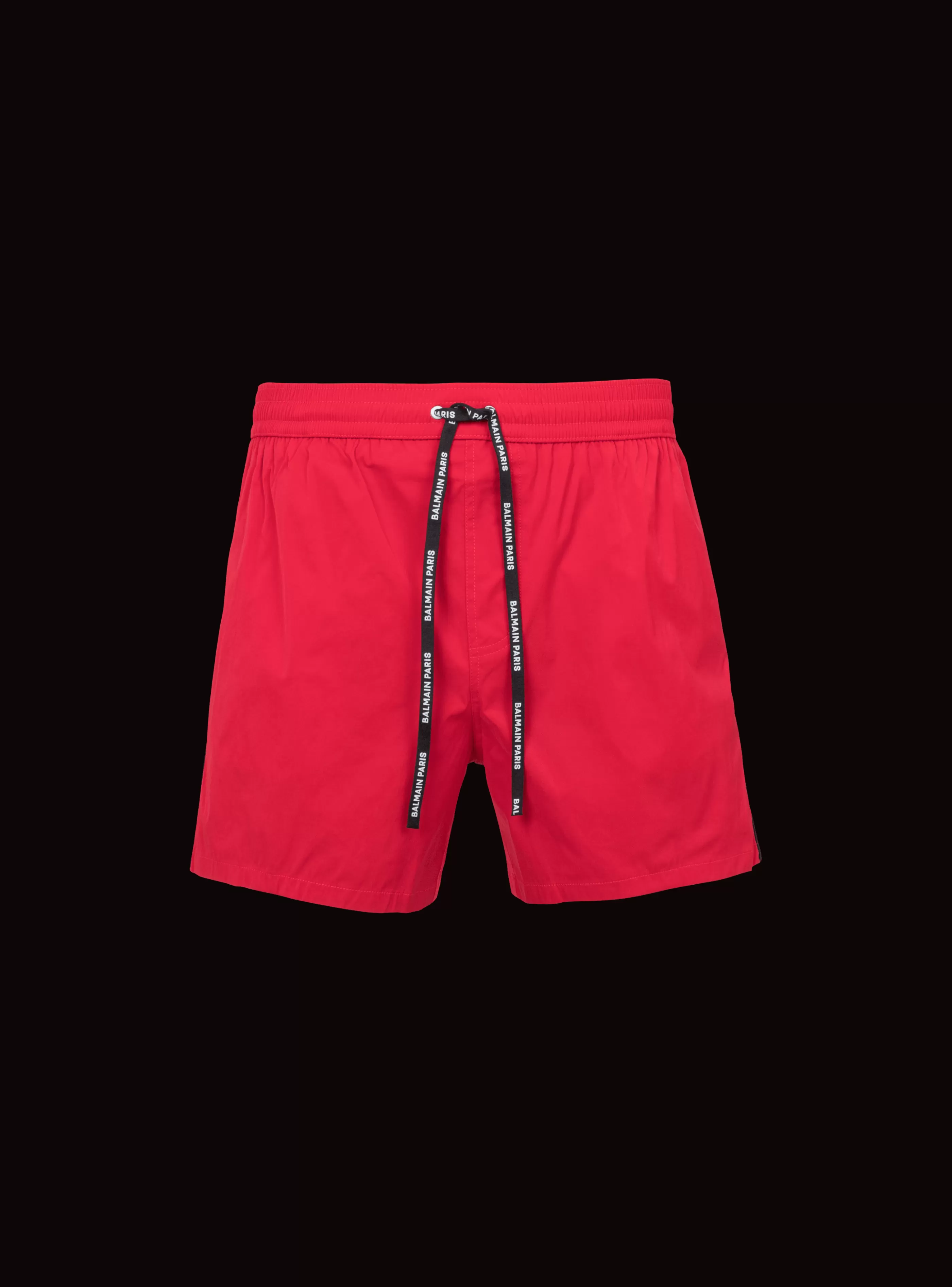 Balmain Costumi Da Bagno- Swim Shorts red