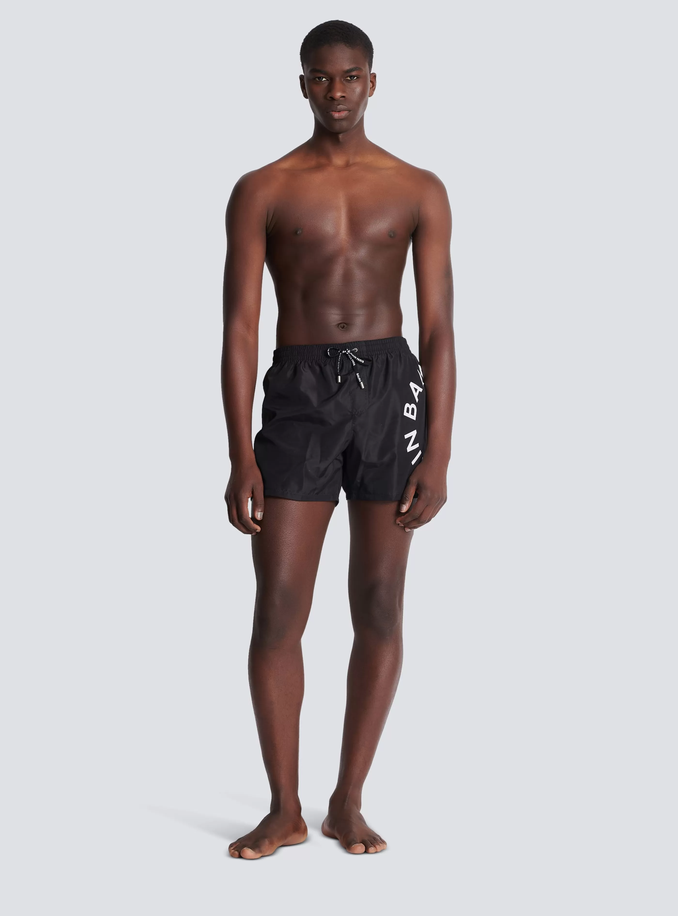 Balmain Costumi Da Bagno- Swim Shorts black