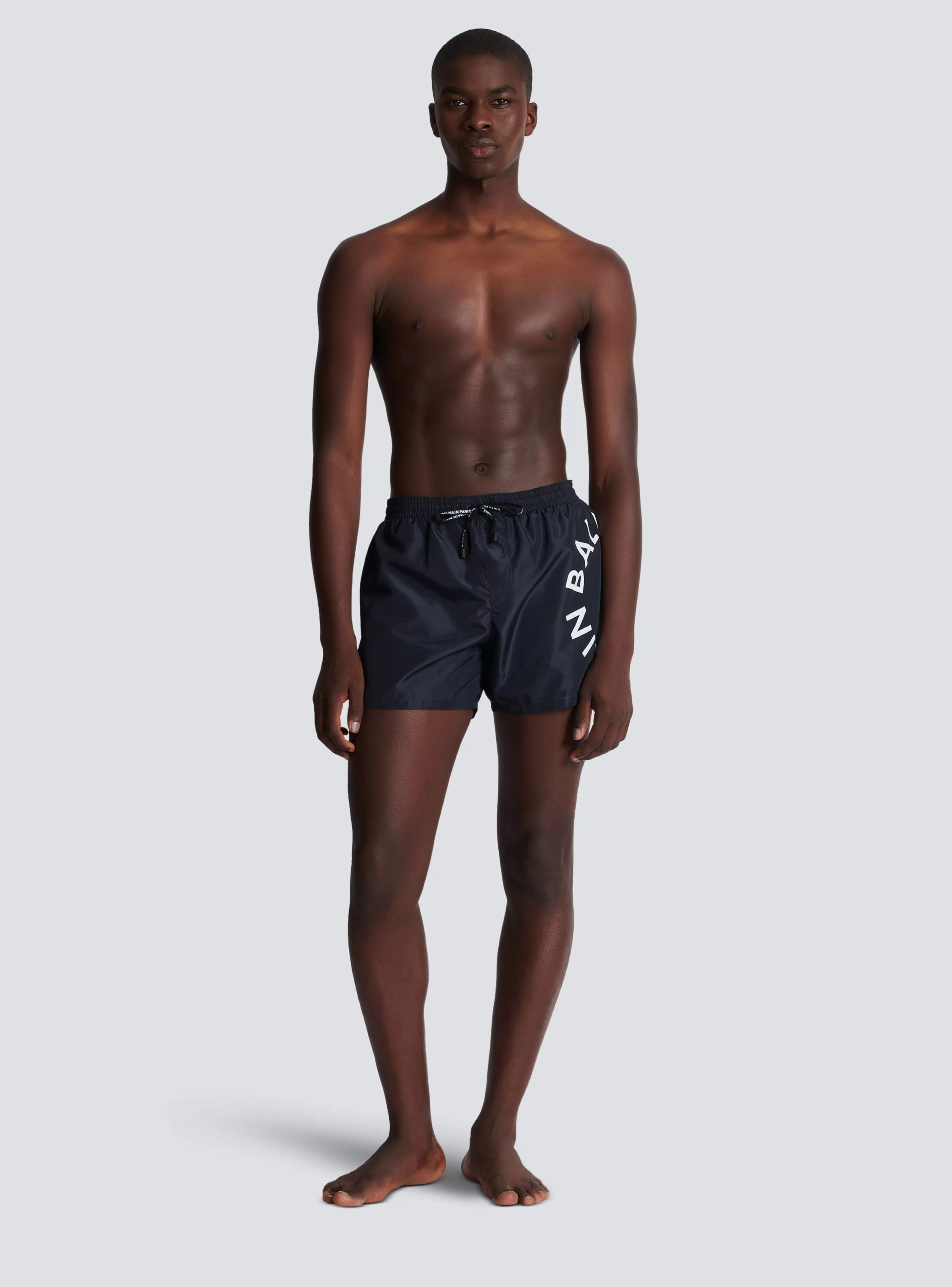 Balmain Costumi Da Bagno- Swim Shorts white