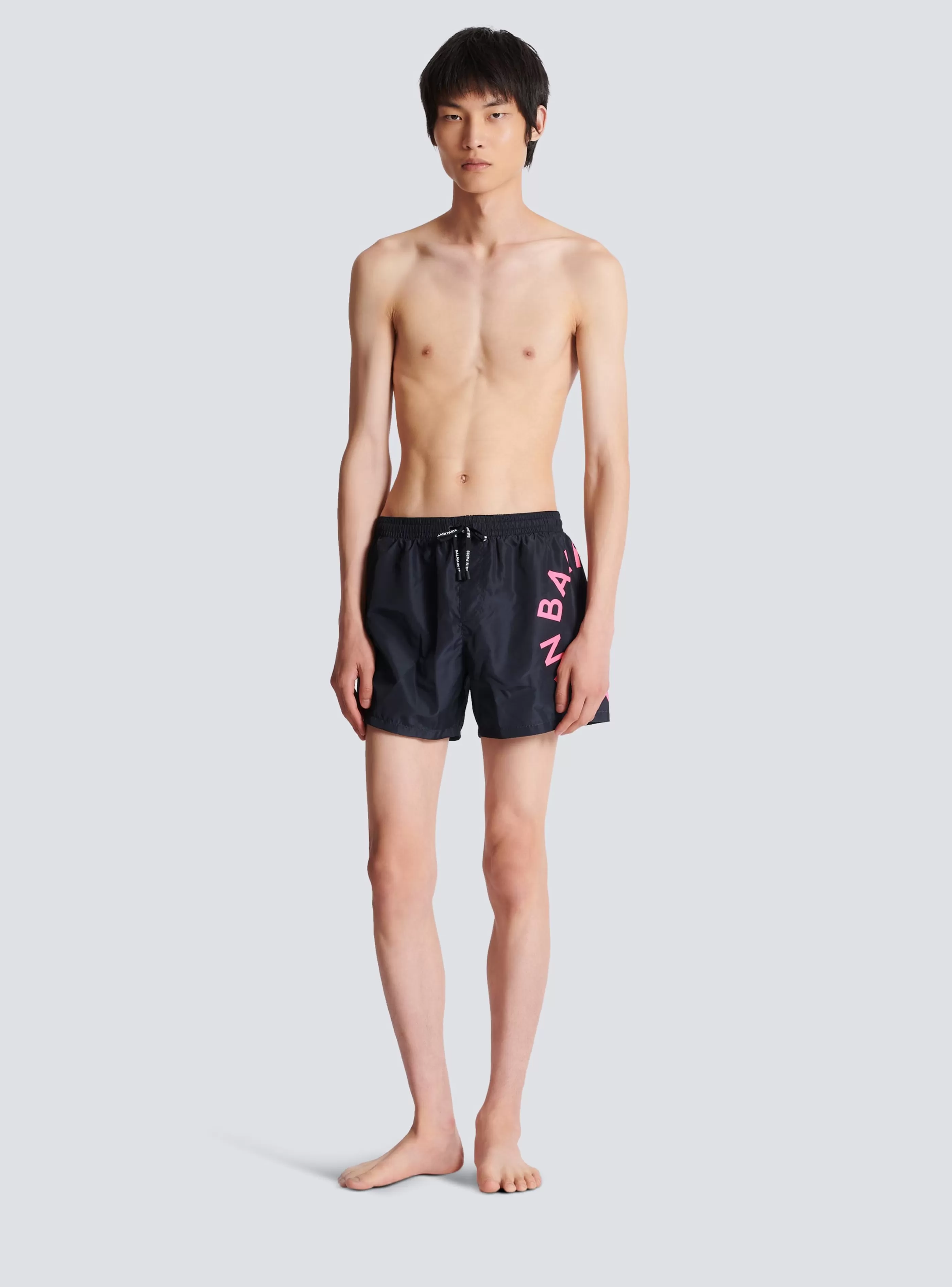 Balmain Costumi Da Bagno- Swim Shorts pink