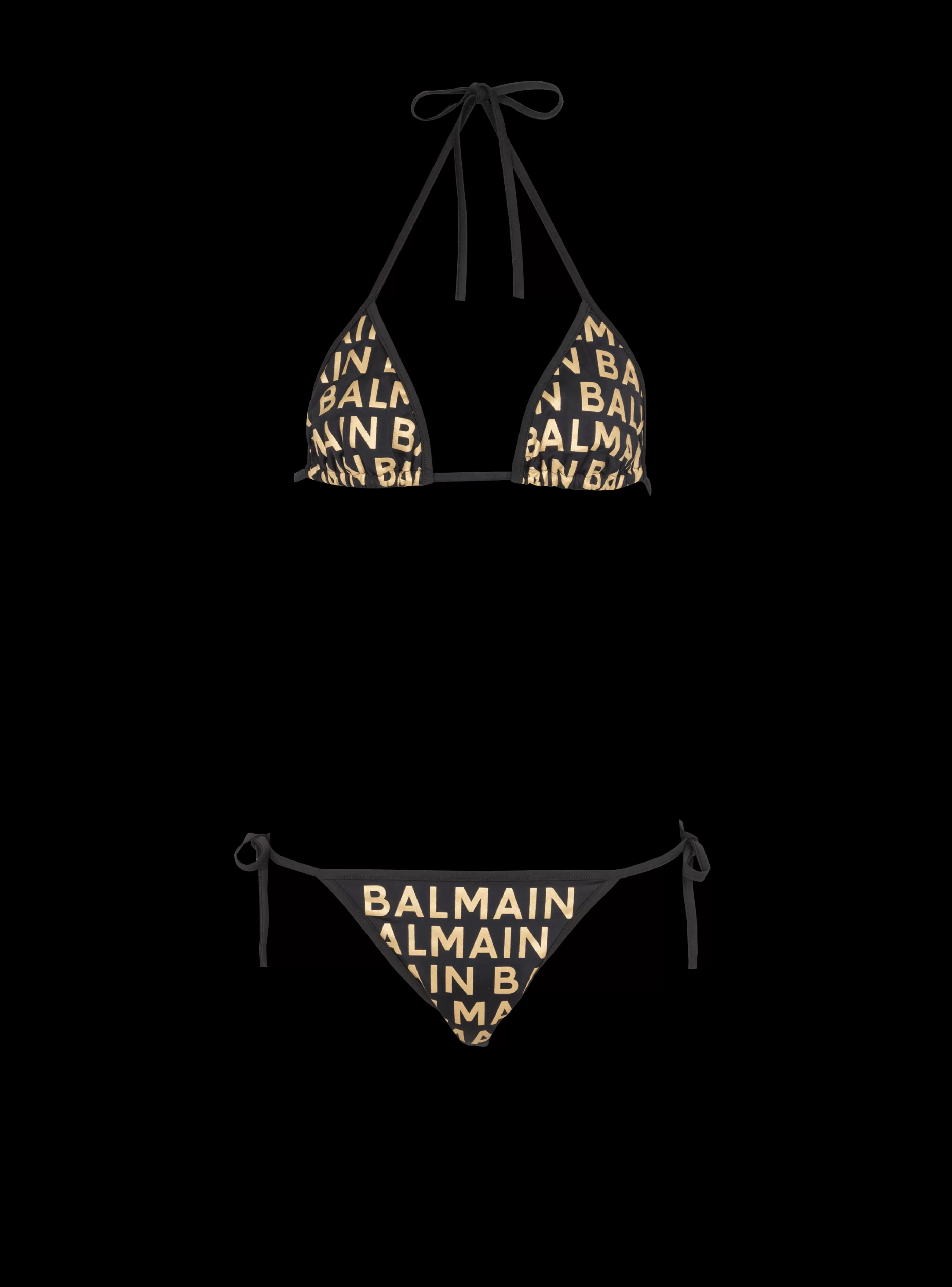 Balmain Costumi Da Bagno- Triangle Bikini gold