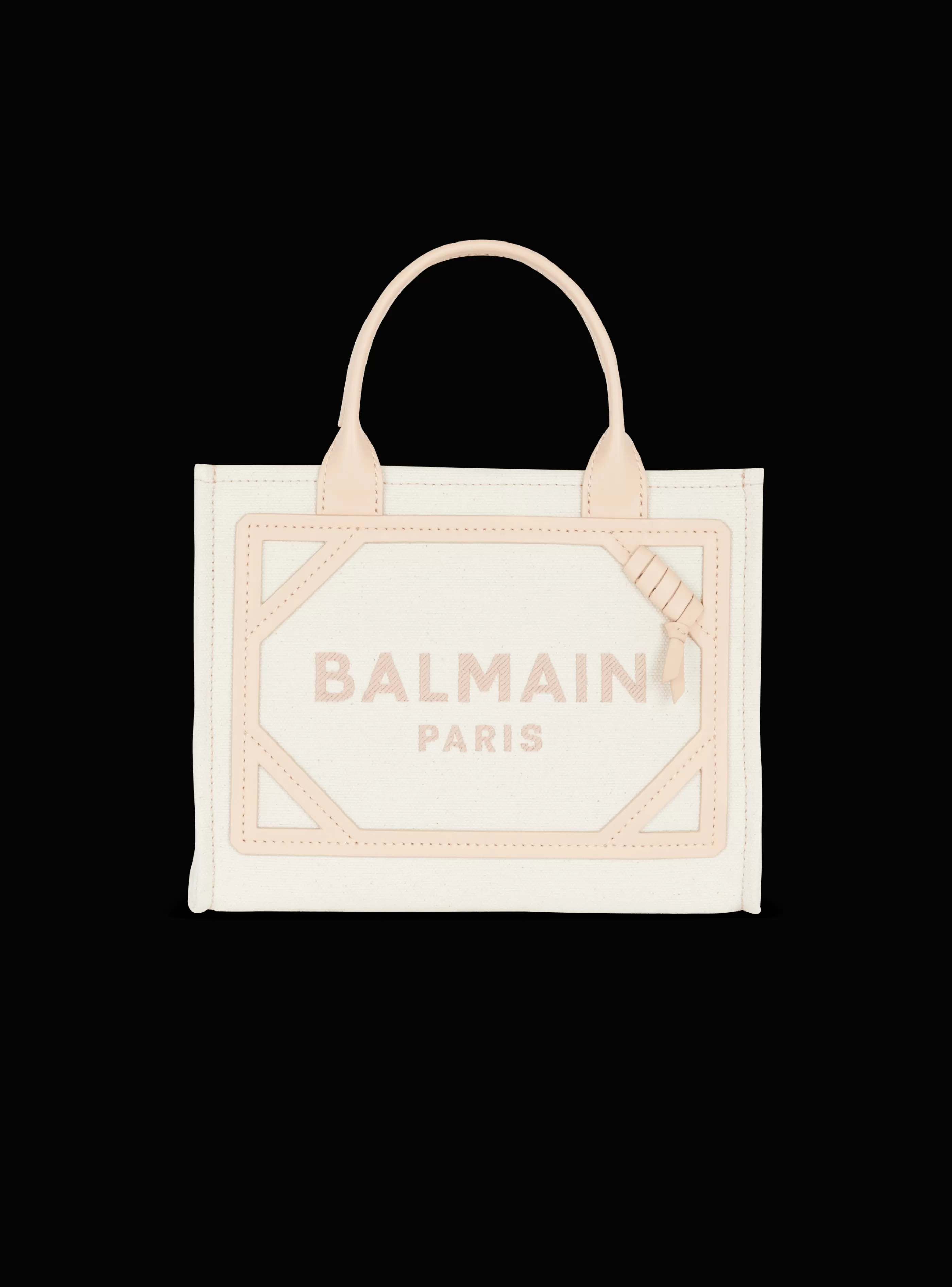 Balmain Shopper | Borse A Spalla-B-Army Canvas And Leather Tote Bag beige