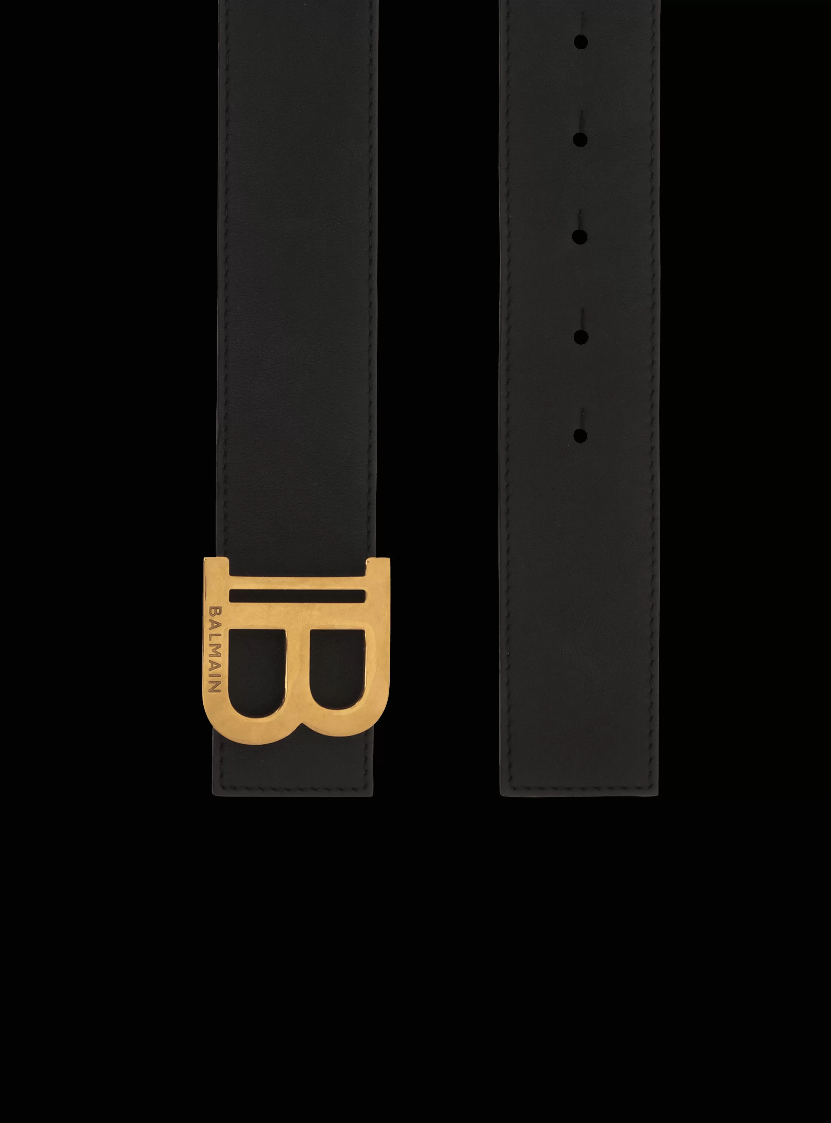 Balmain Cinture-B-Belt In Leather black