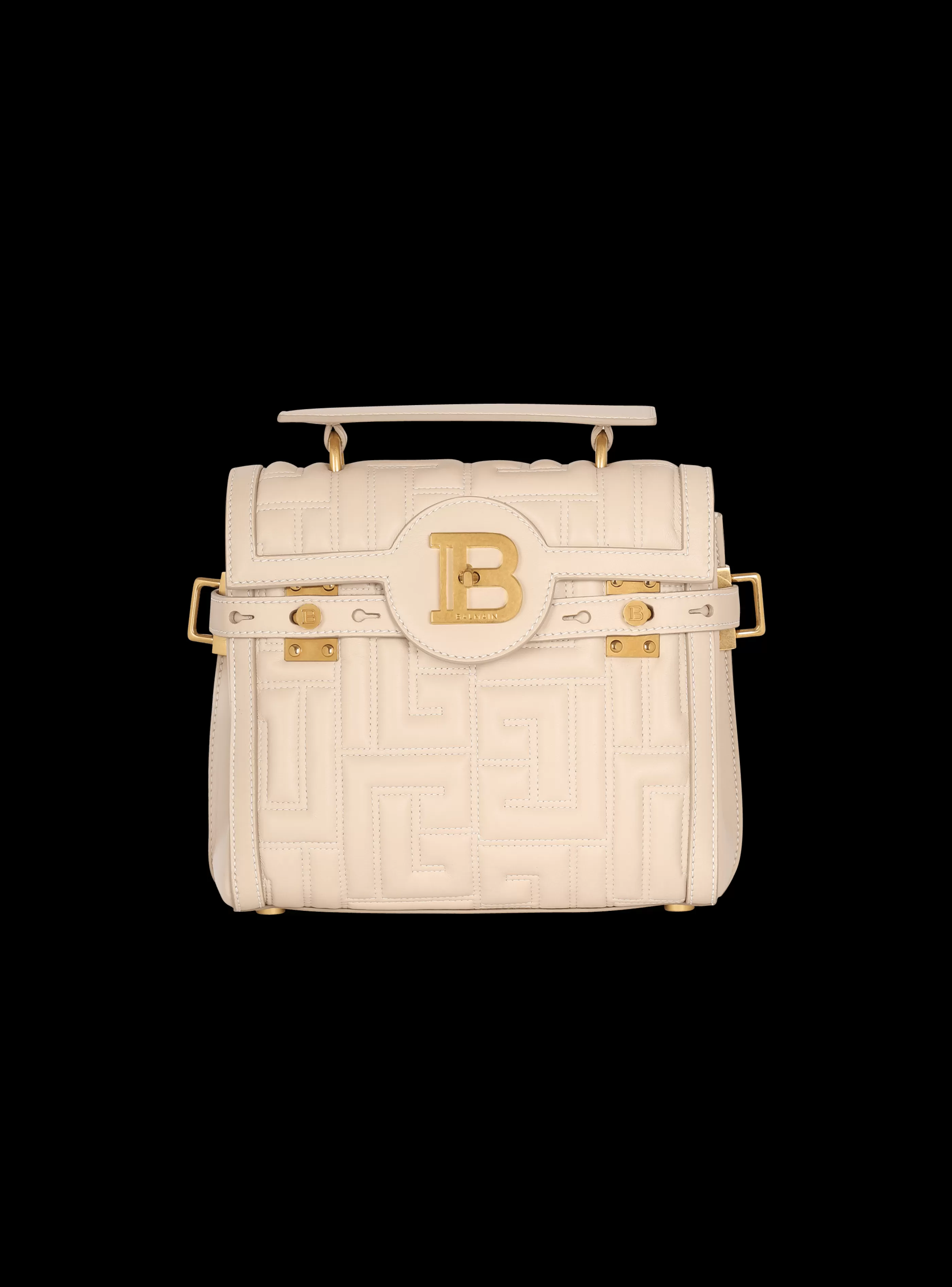 Balmain Borse A Spalla | Borse A Tracolla-B-Buzz 23 Bag In Monogram Quilted Leather beige