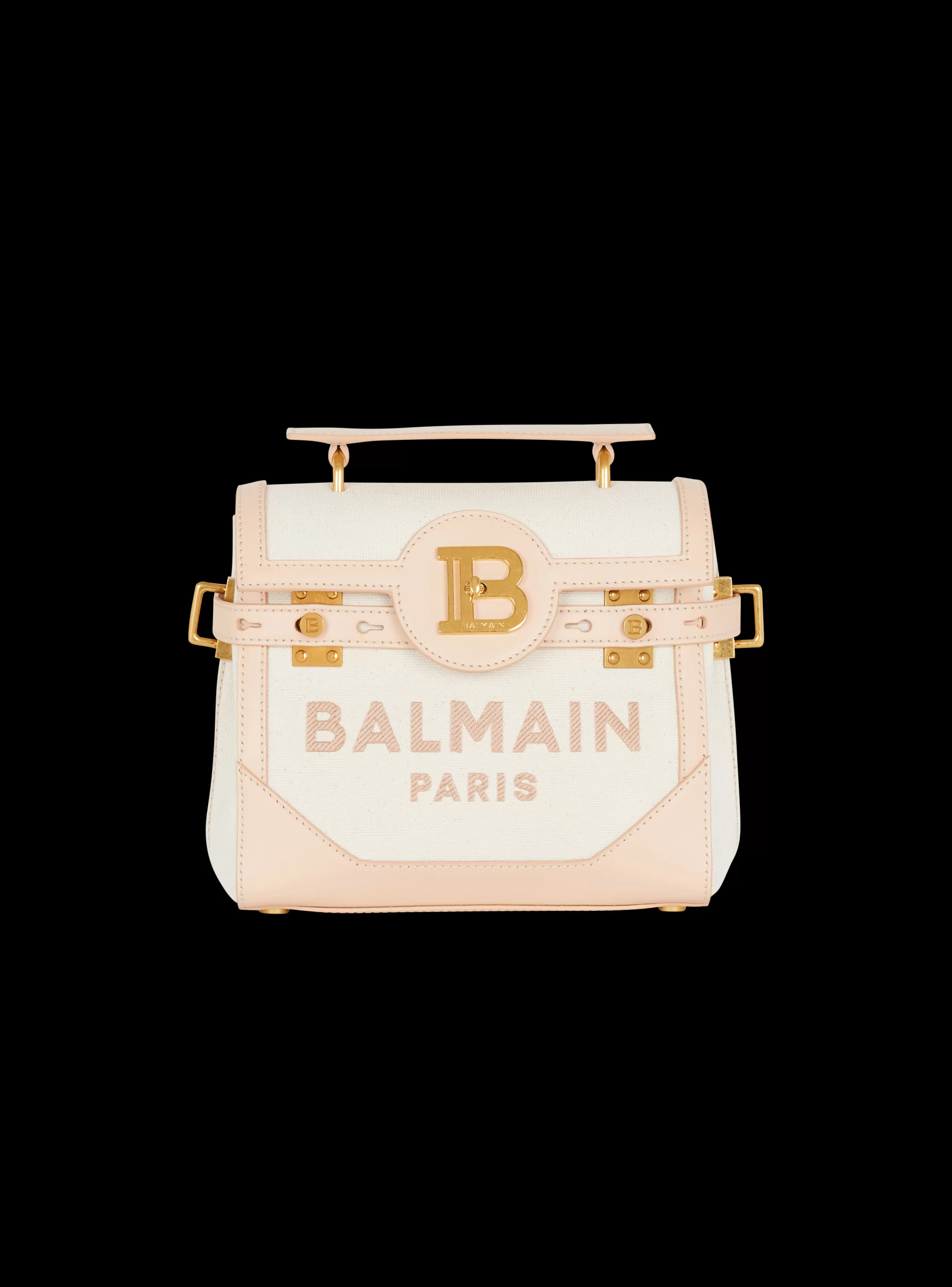 Balmain Borse A Spalla | Borse A Tracolla-B-Buzz 23 Canvas And Leather Bag beige