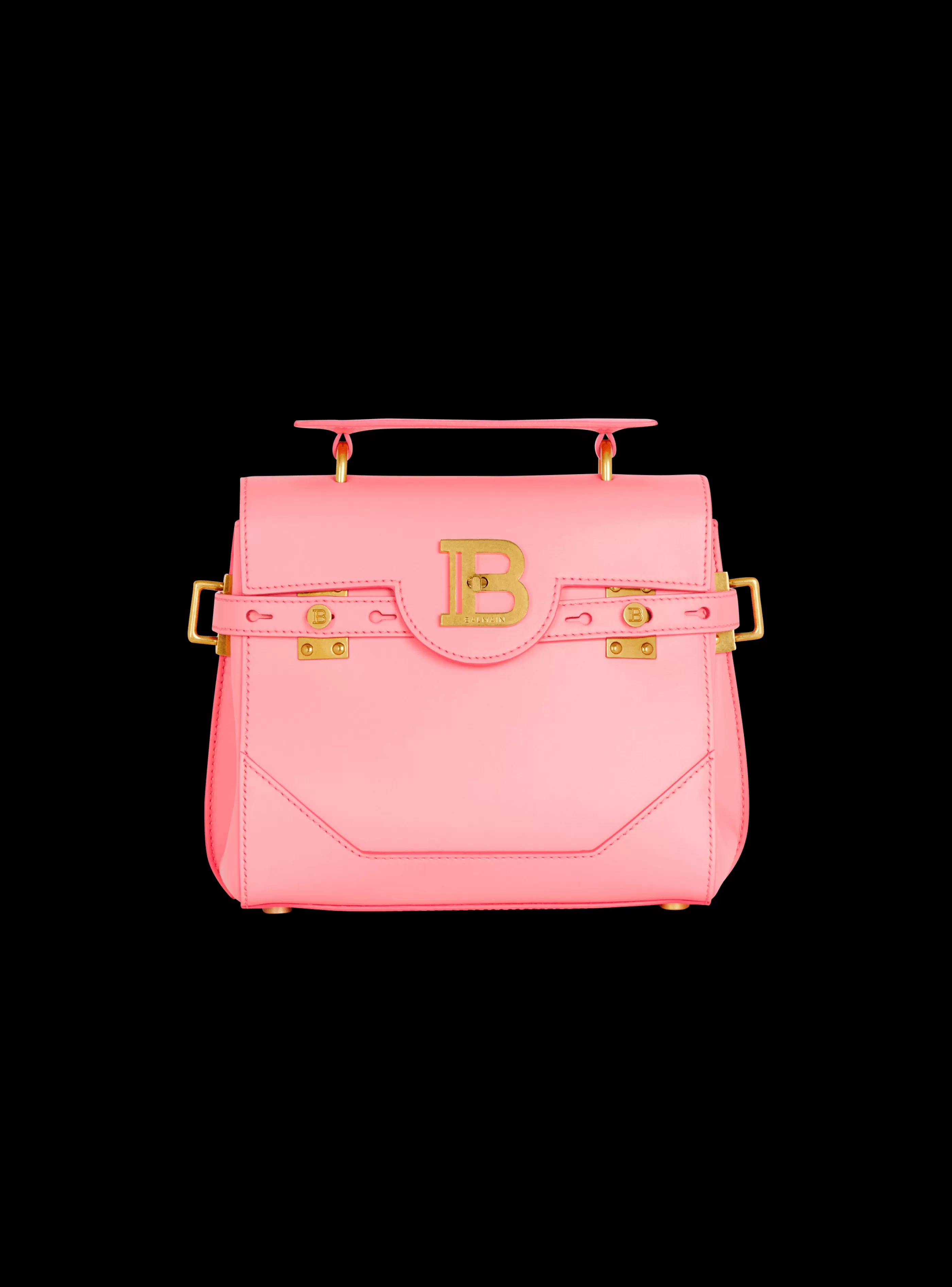 Balmain Borse A Spalla | Borse A Tracolla-B-Buzz 23 Grained Leather Bag pink