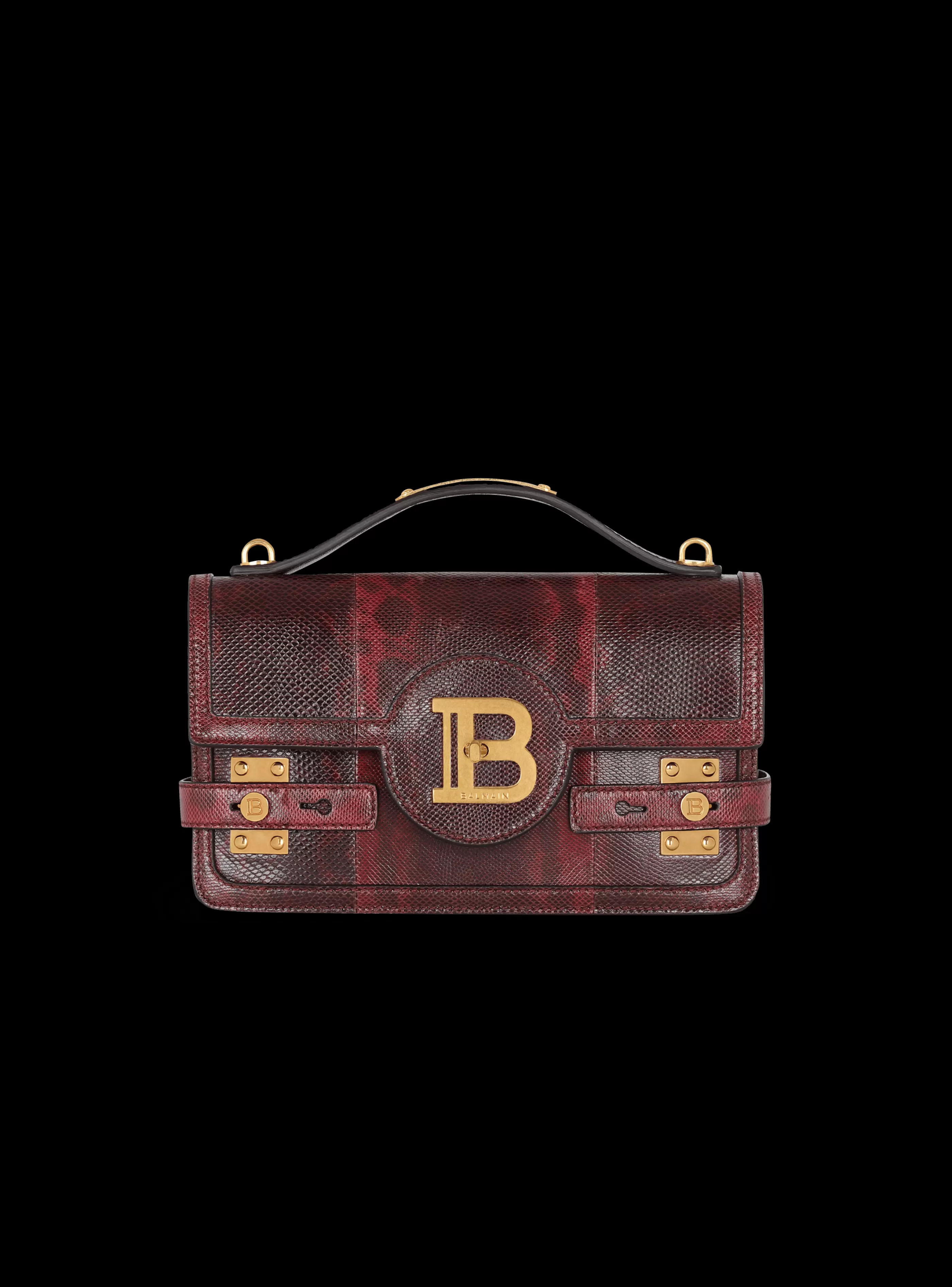 Balmain Borse A Spalla | Borse A Tracolla-B-Buzz 24 Karung Leather Bag red