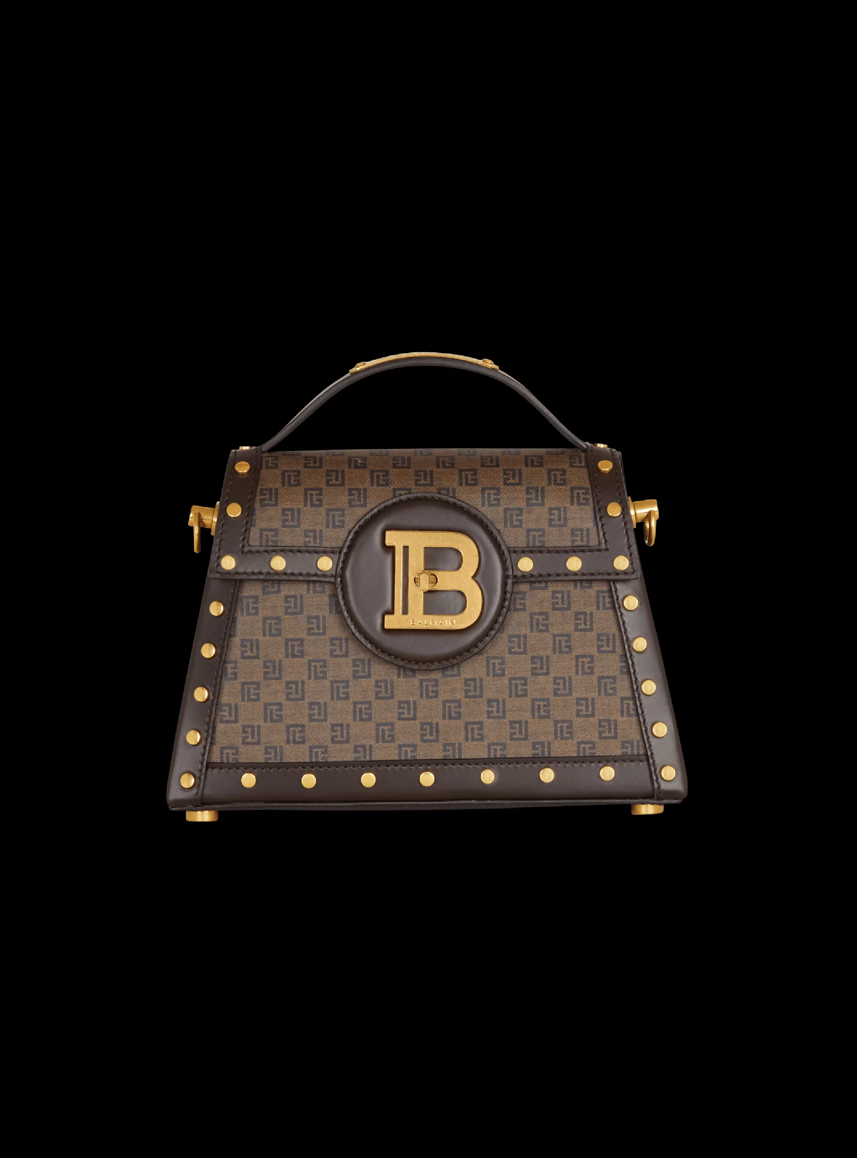 Balmain Borse A Spalla | Borse A Tracolla-B-Buzz Dynasty Bag In Mini Monogram Canvas brown