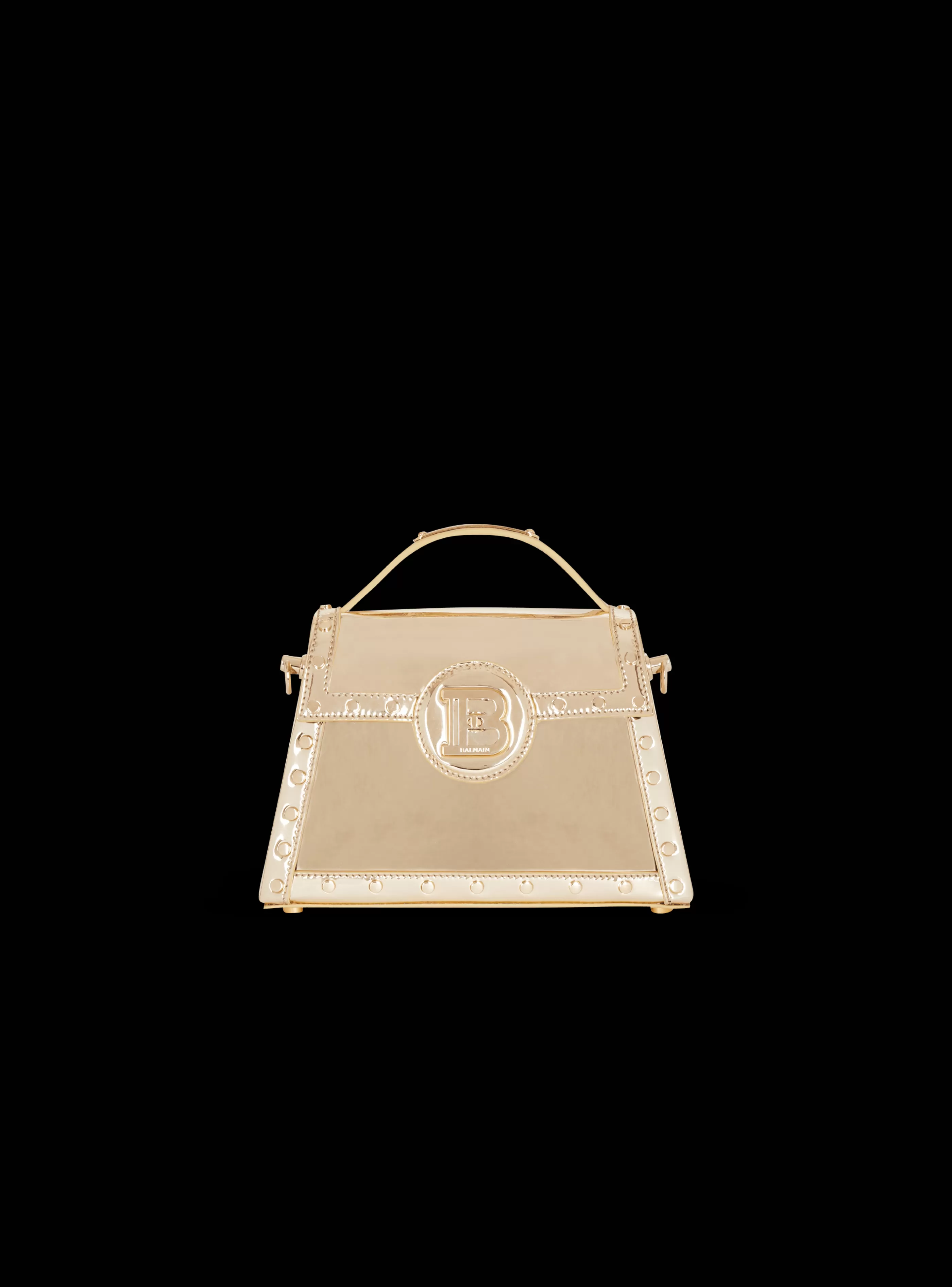 Balmain Borse A Spalla | Borse A Tracolla-B-Buzz Dynasty Bag In Patent Leather gold