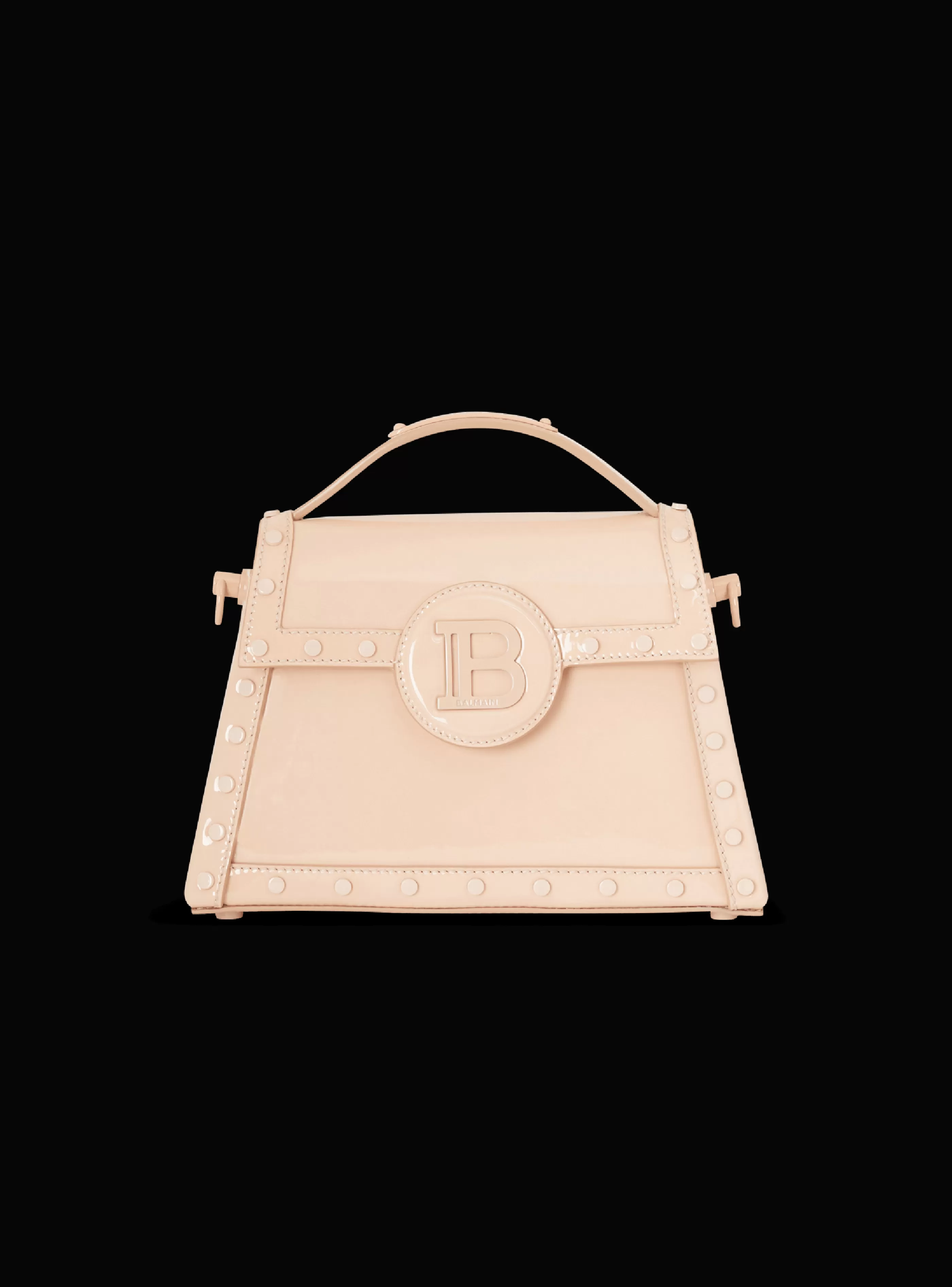 Balmain Borse A Spalla | Borse A Tracolla-B-Buzz Dynasty Patent Leather Bag beige