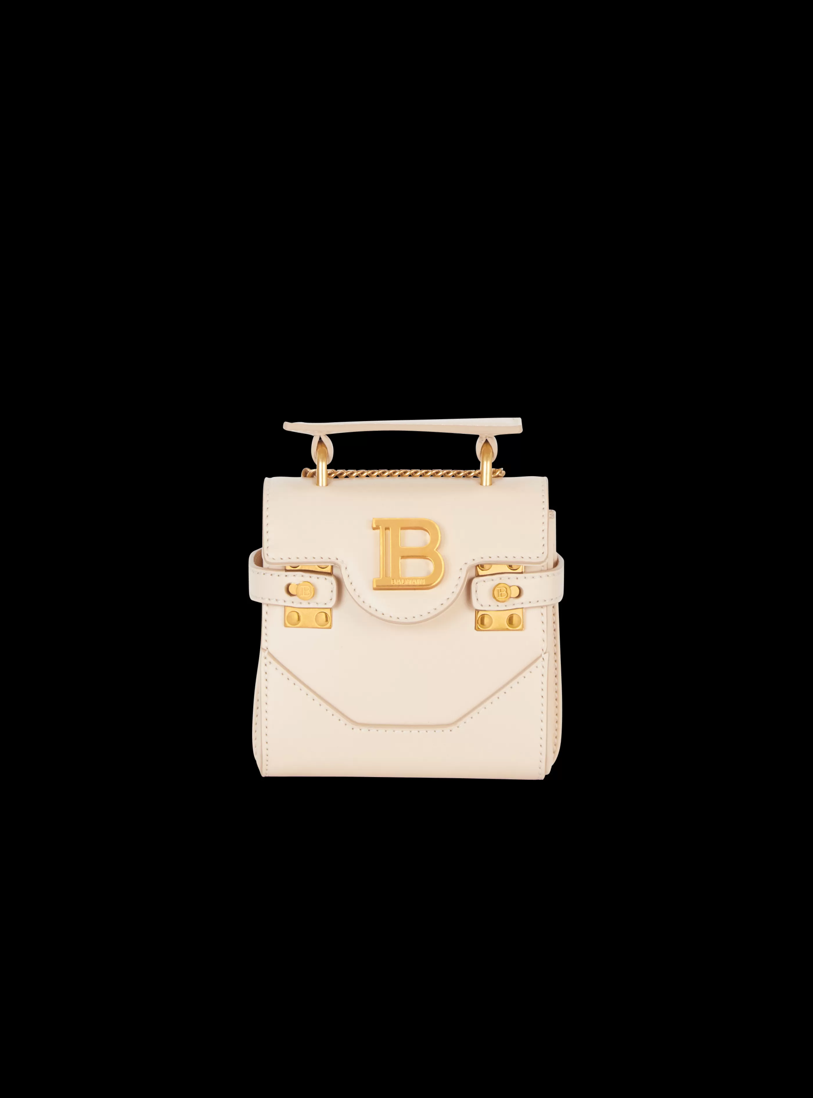 Balmain Borse Mini | Borse A Spalla-B-Buzz Mini 12 Leather Bag beige