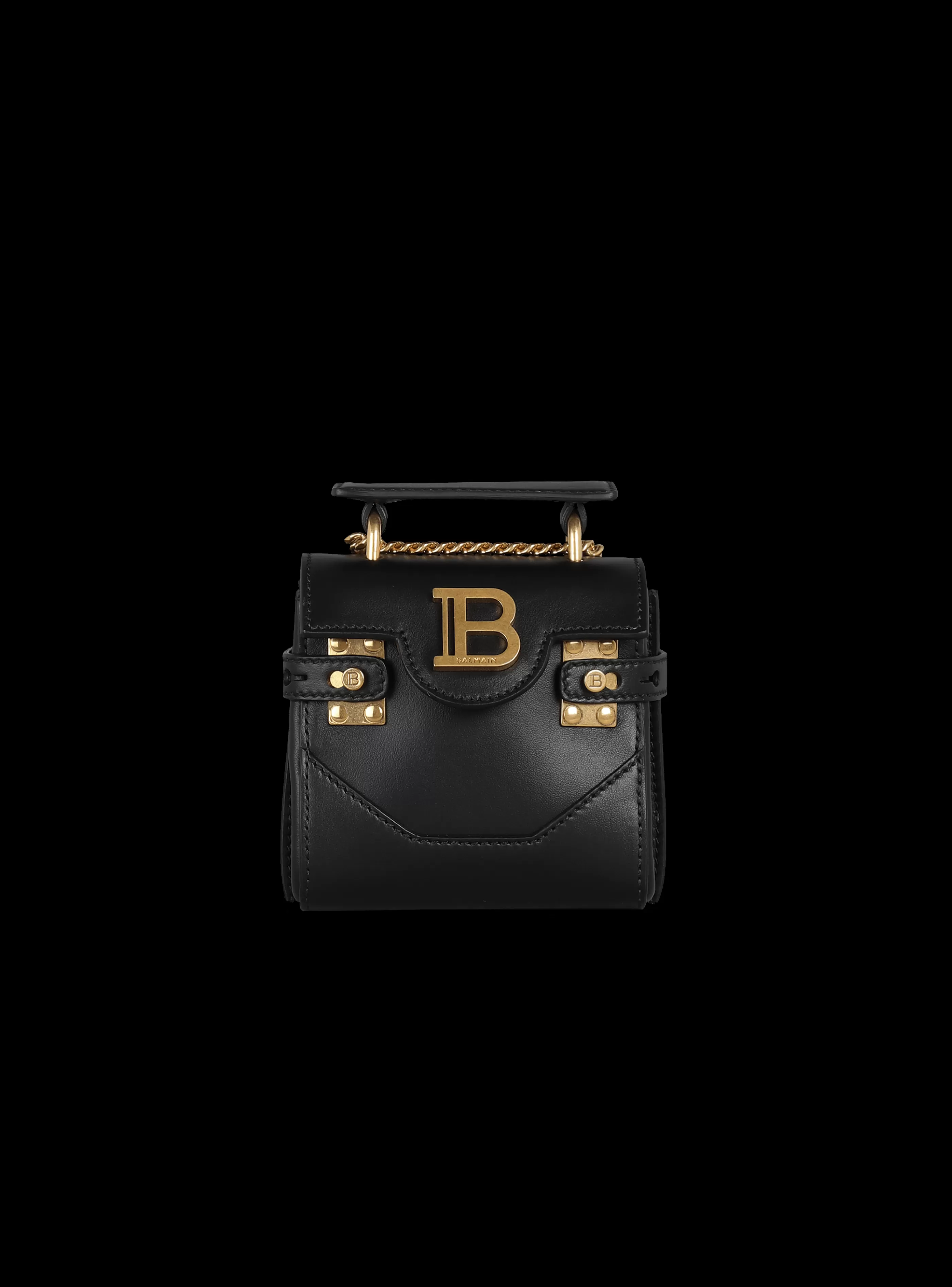 Balmain Borse Mini | Borse A Tracolla-B-Buzz Mini 12 Leather Bag black