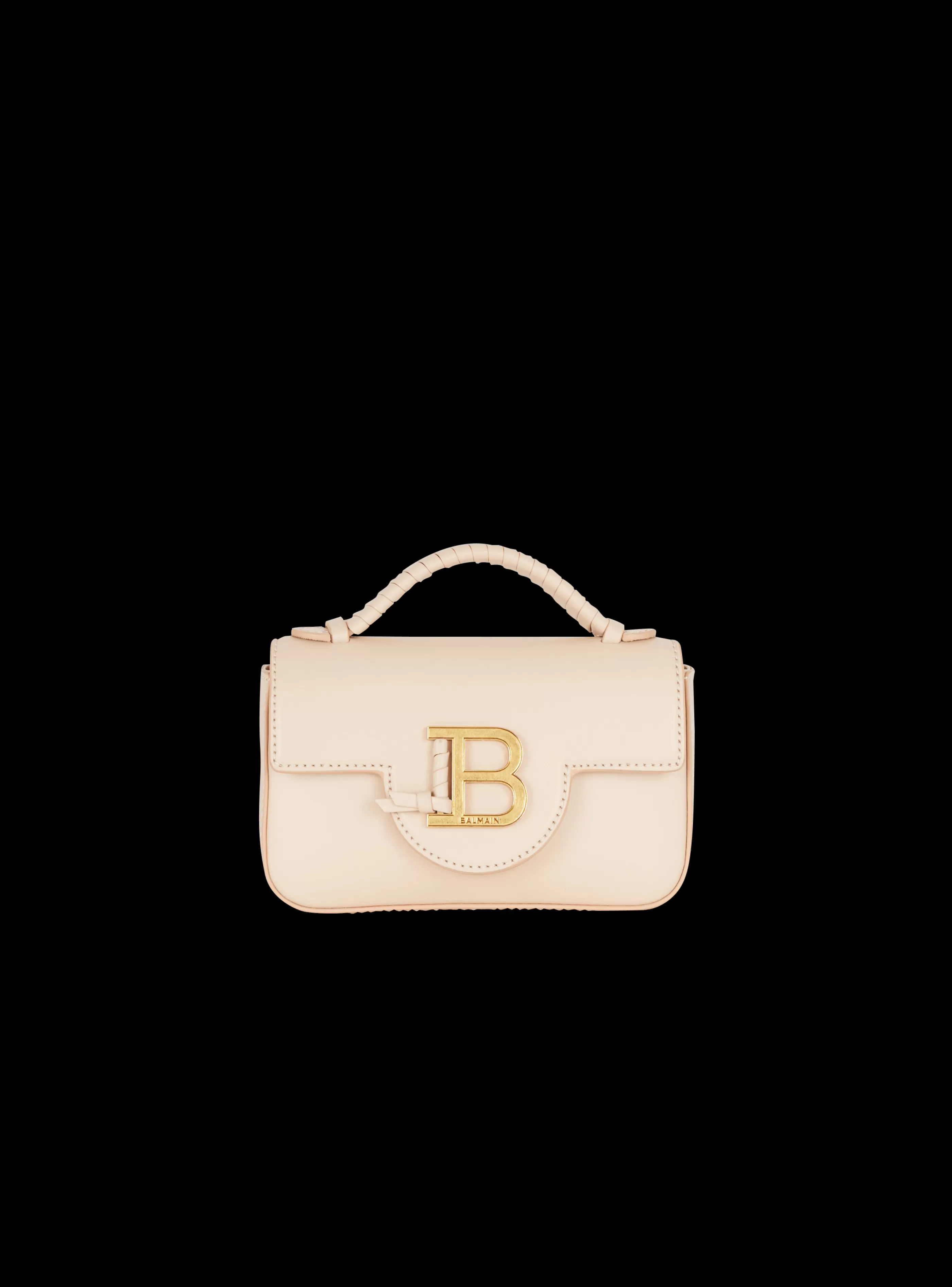 Balmain Borse Mini | Borse A Spalla-B-Buzz Mini Leather Bag beige