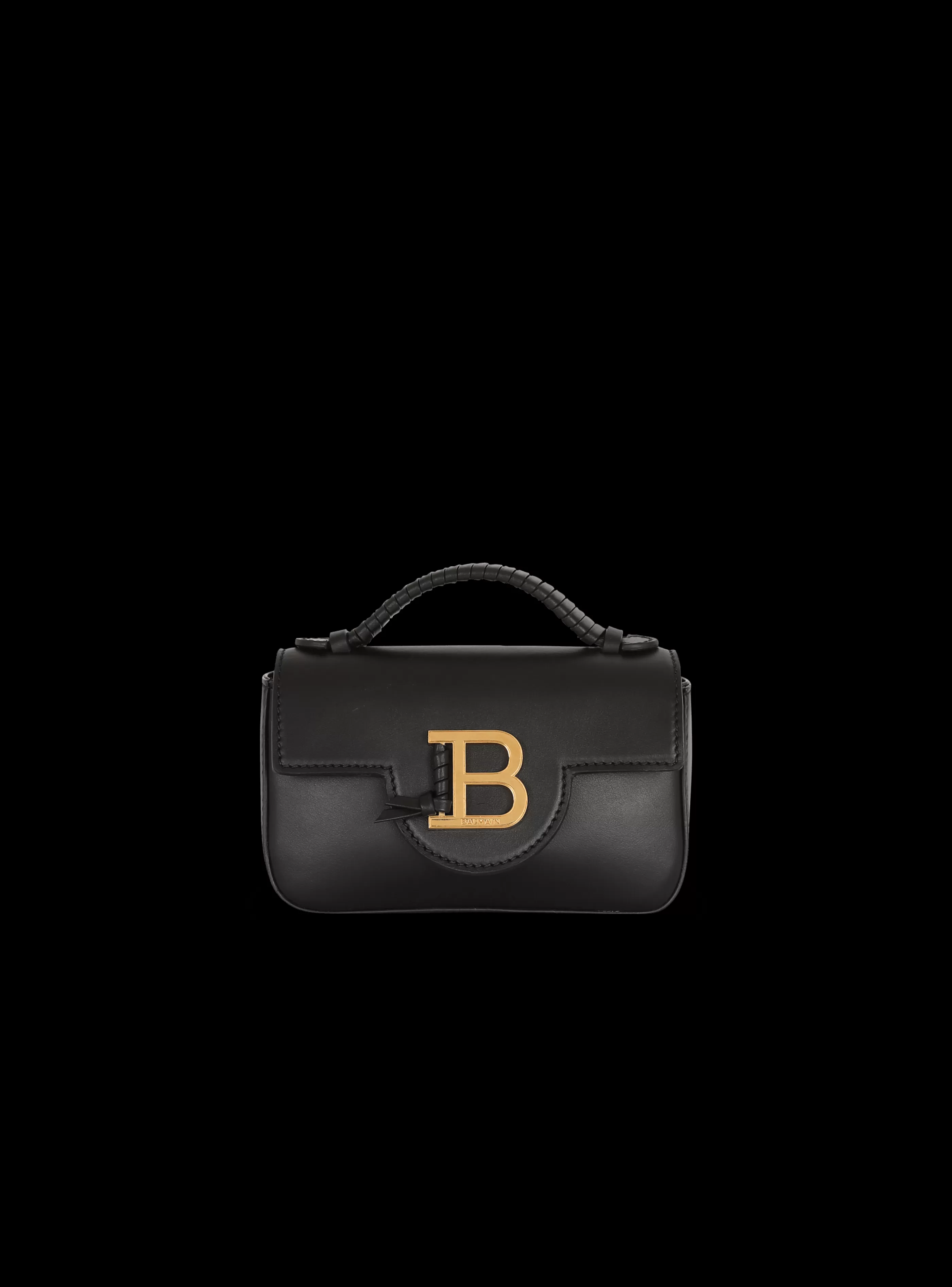 Balmain Borse Mini | Borse A Spalla-B-Buzz Mini Leather Bag black