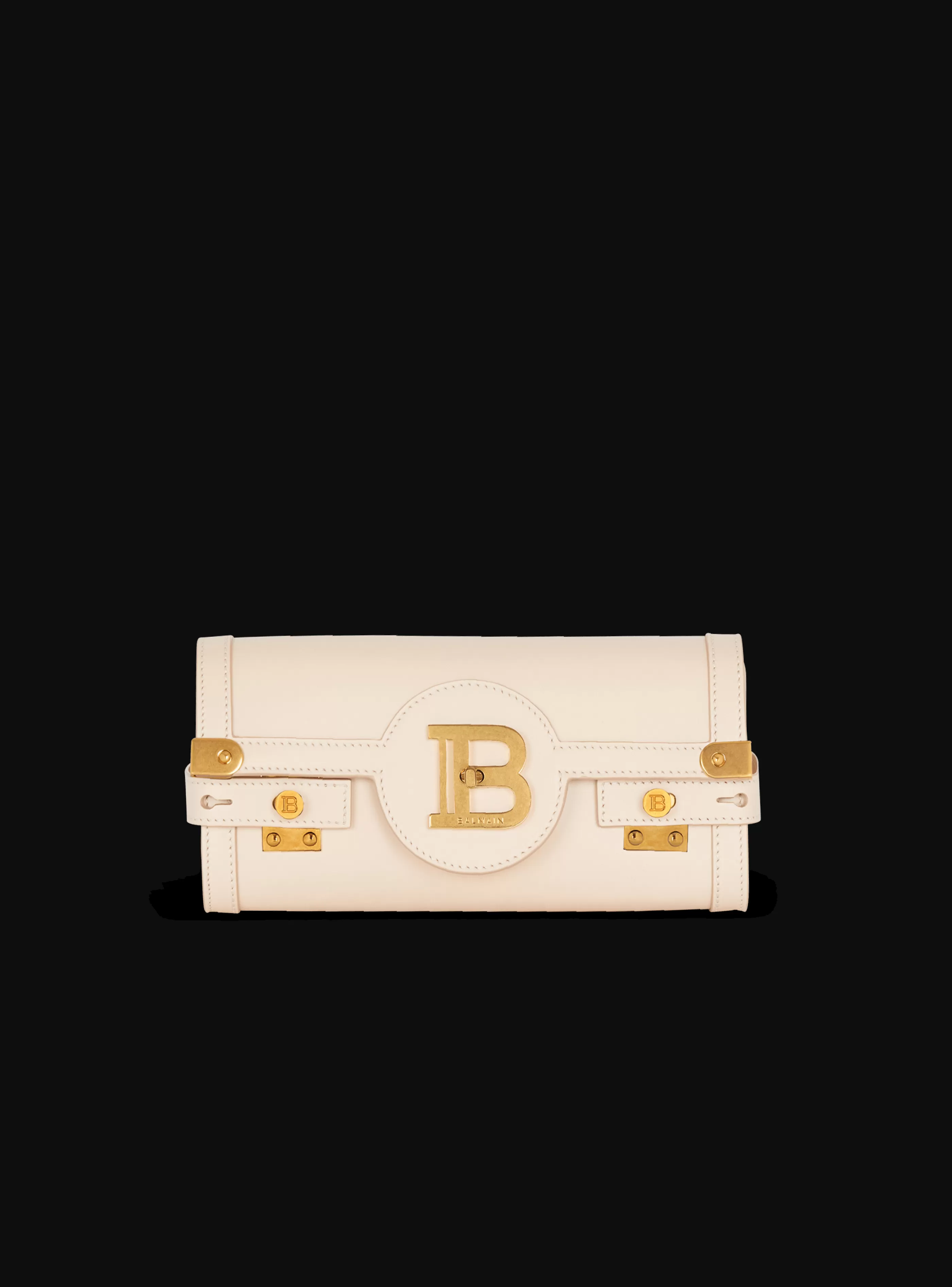 Balmain Borse Mini | Borse A Spalla-B-Buzz Pouch 23 Leather Clutch beige