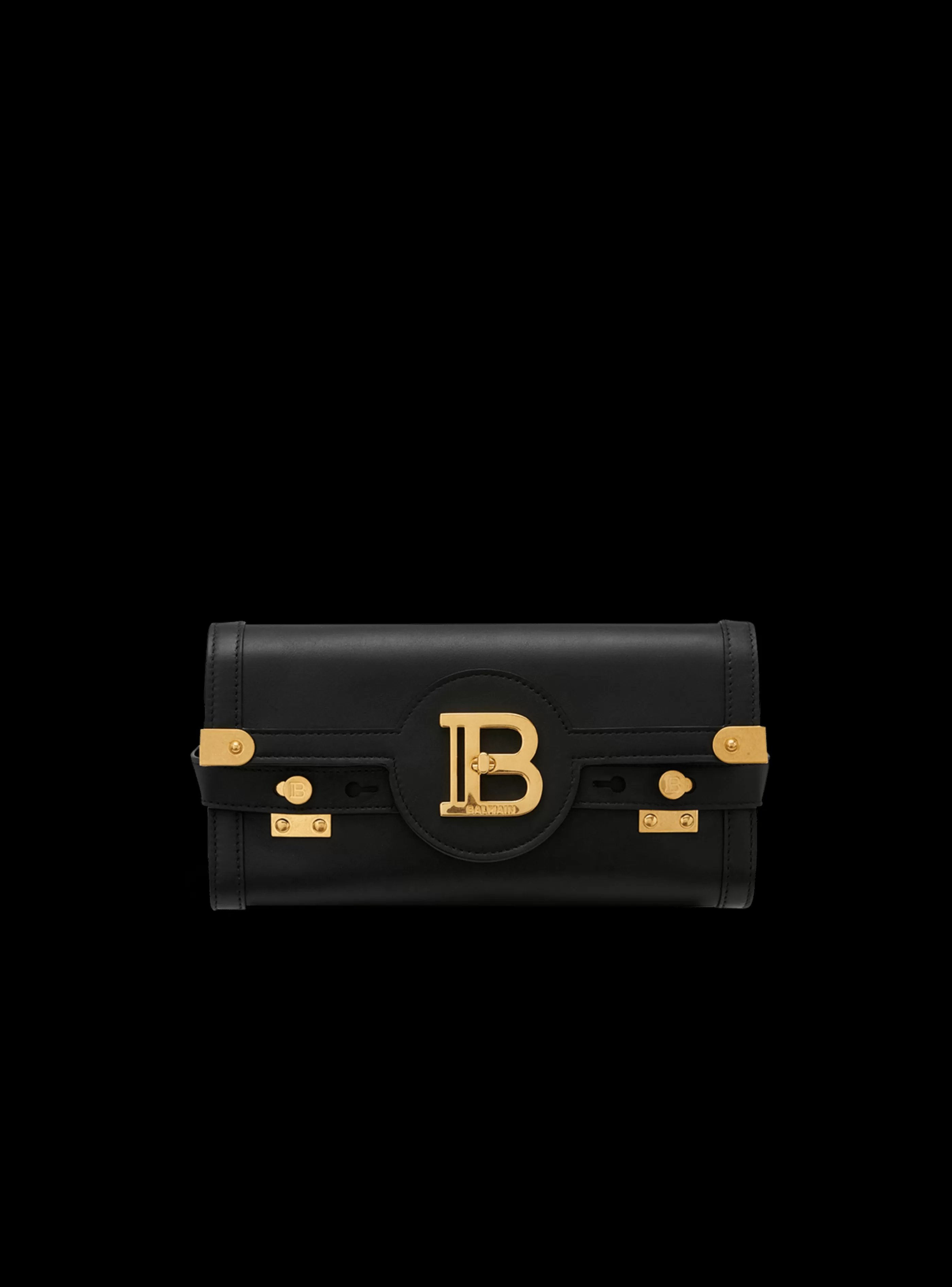 Balmain Borse Mini | Borse A Spalla-B-Buzz Pouch 23 Leather Clutch black