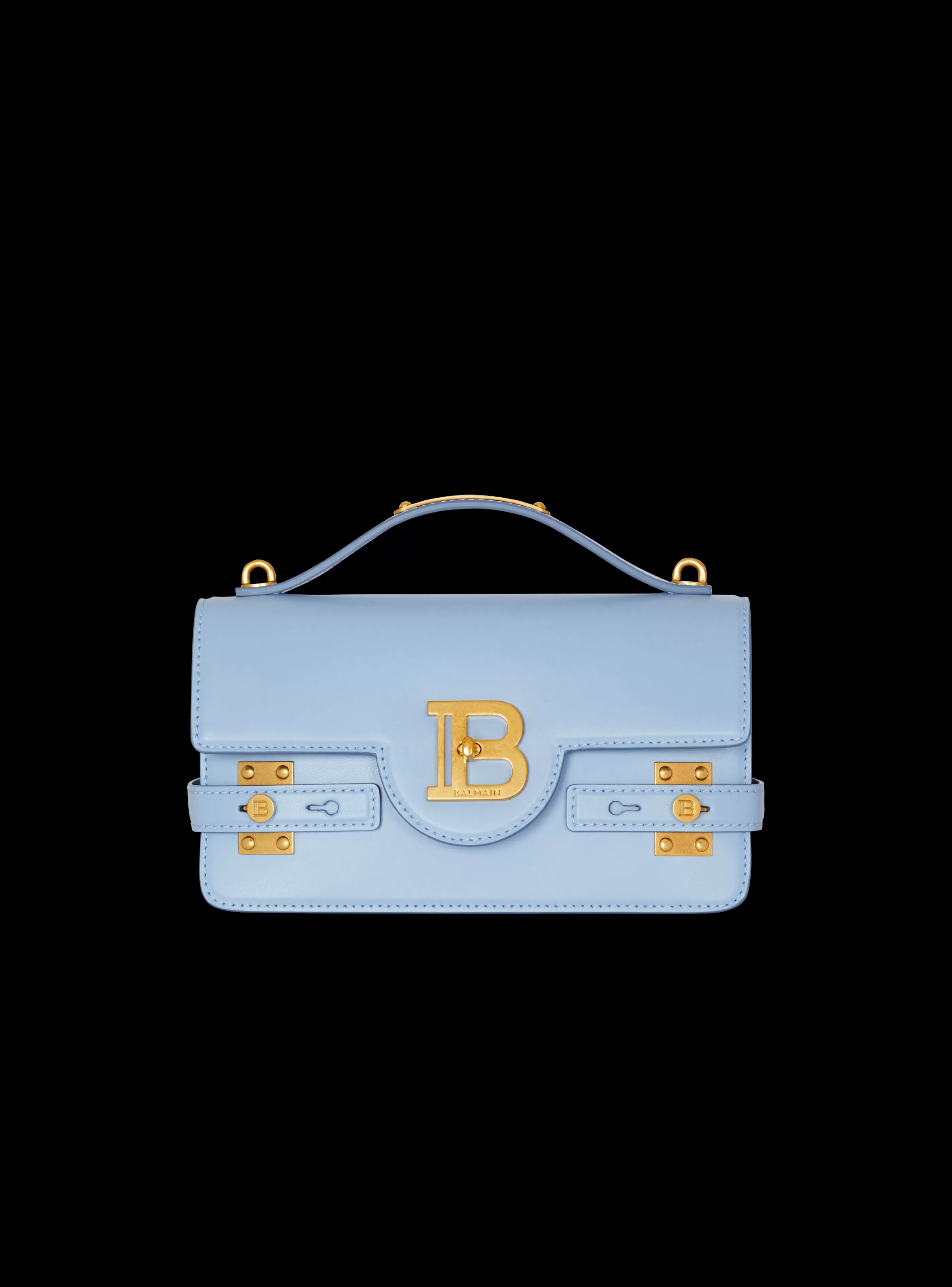 Balmain Borse A Spalla | Borse A Tracolla-B-Buzz Shoulder 24 Calfskin Bag blue